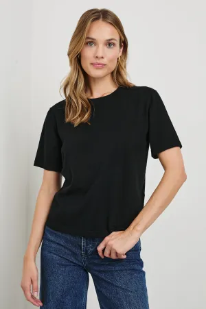 COTTON CASHMERE T-SHIRT - BLACK Rails
