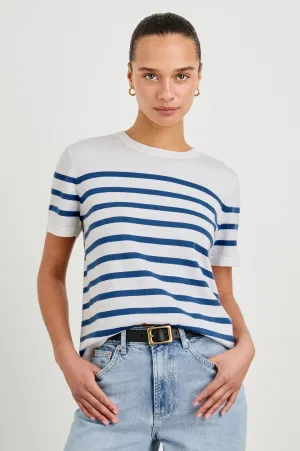 COTTON CASHMERE T-SHIRT - SAILOR STRIPE Rails