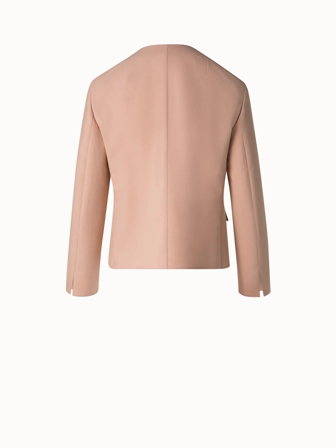 Cotton Double-Face Jacket with Gold Buttons Akris