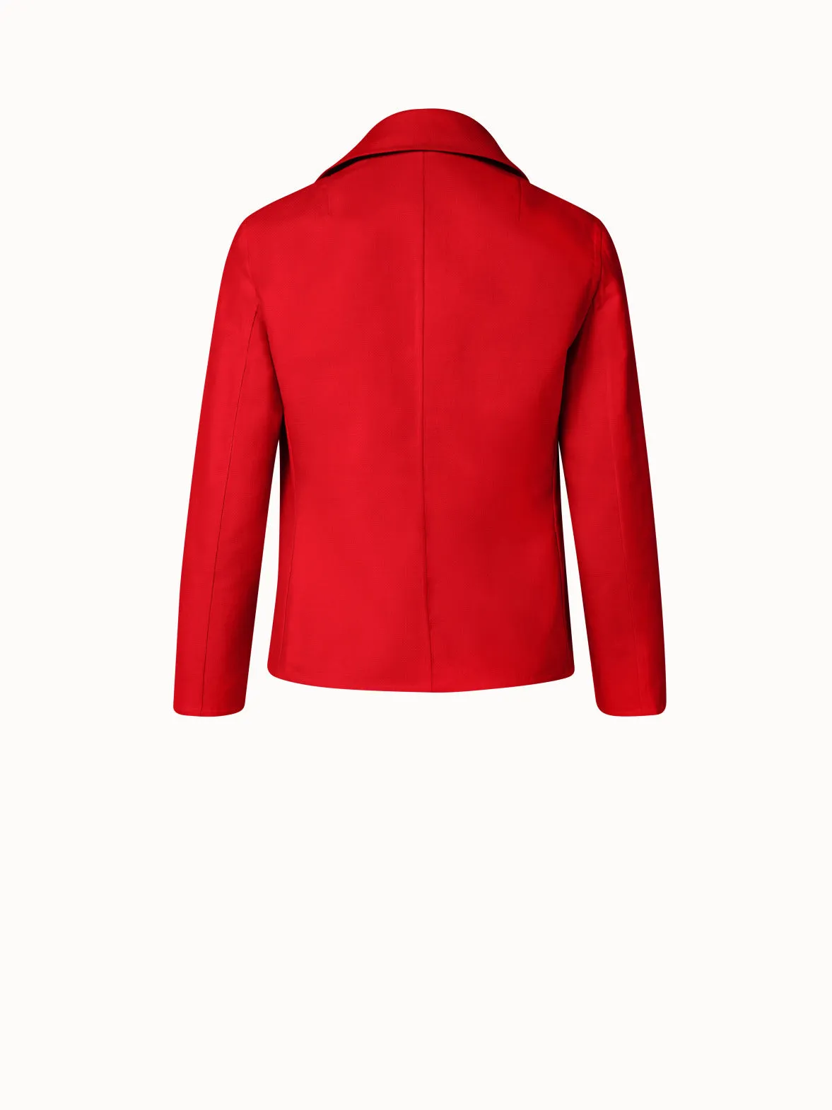 Cotton Silk Double-Face Jacket Akris