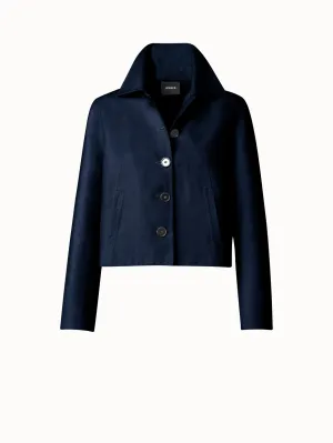 Cotton Silk Double-Face Jacket Akris