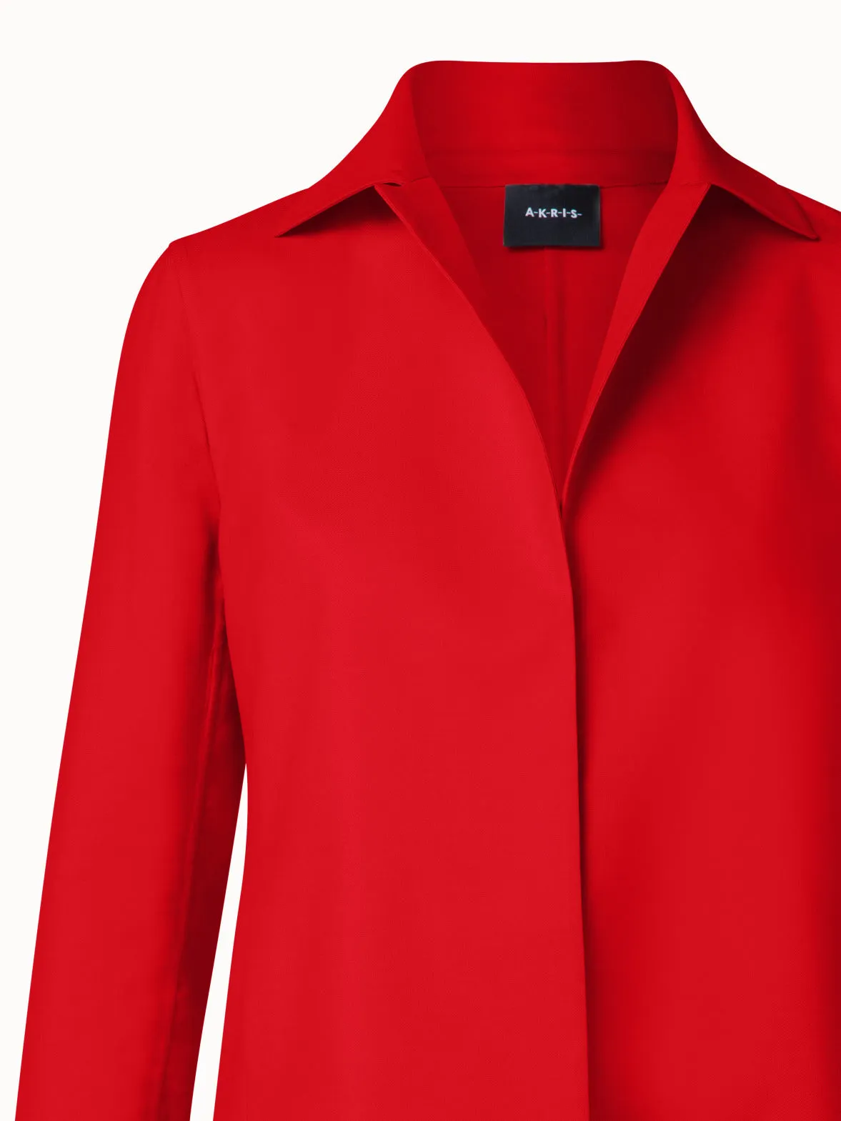 Cotton Silk Double-Face Jacket Akris