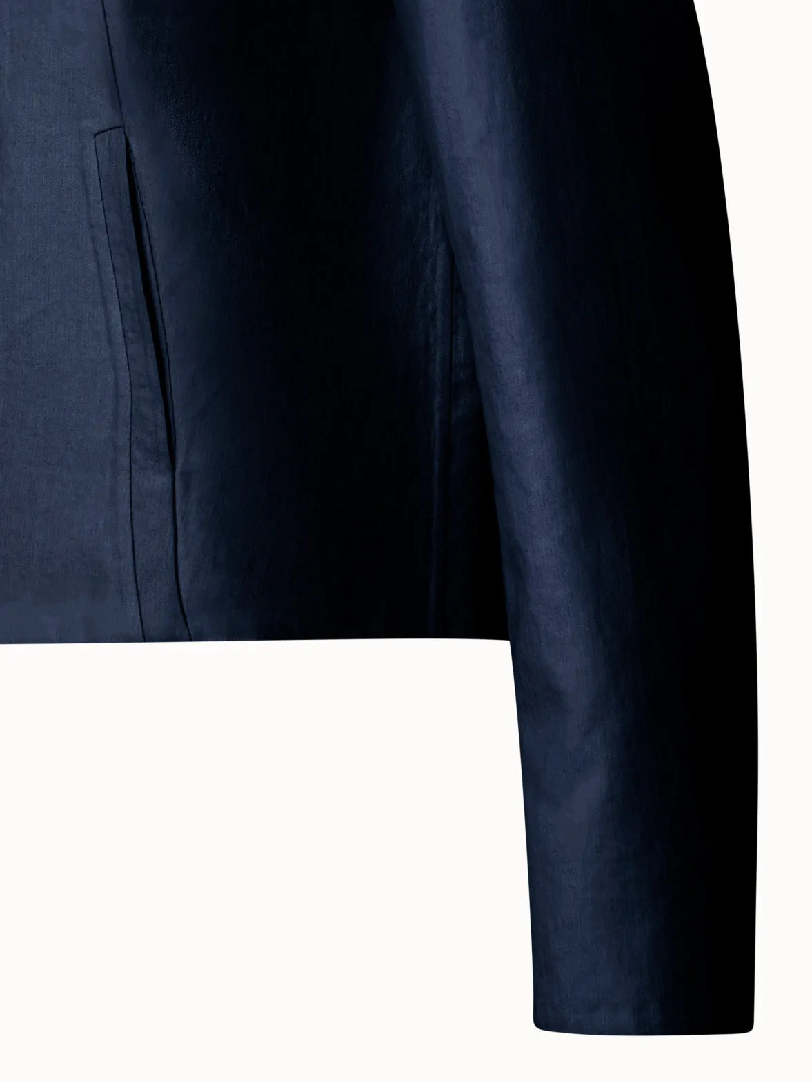 Cotton Silk Double-Face Jacket Akris
