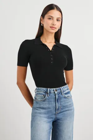 COURT POLO SHIRT - BLACK Rails