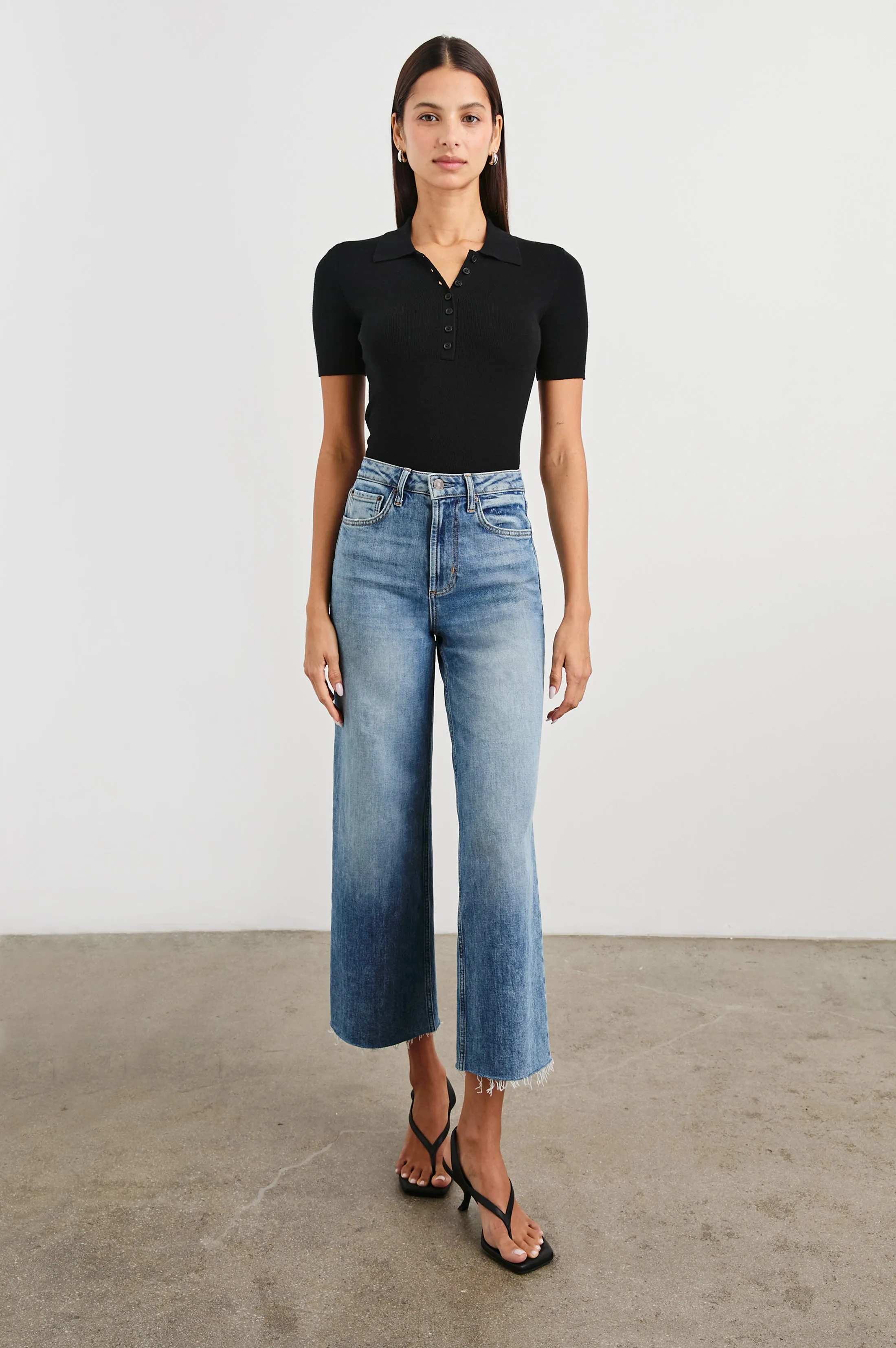 COURT POLO SHIRT - BLACK Rails