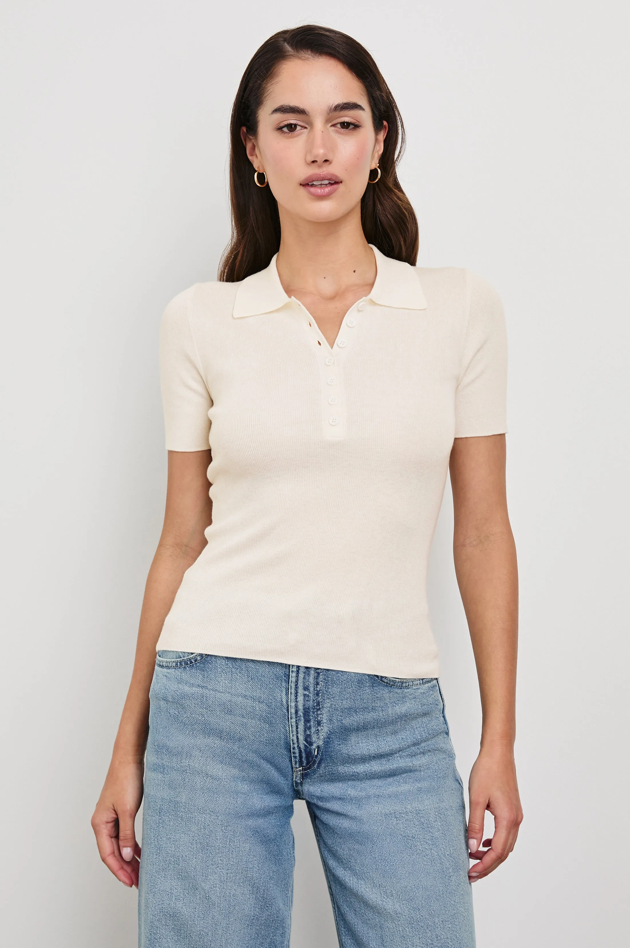 COURT POLO SHIRT - WHITE Rails