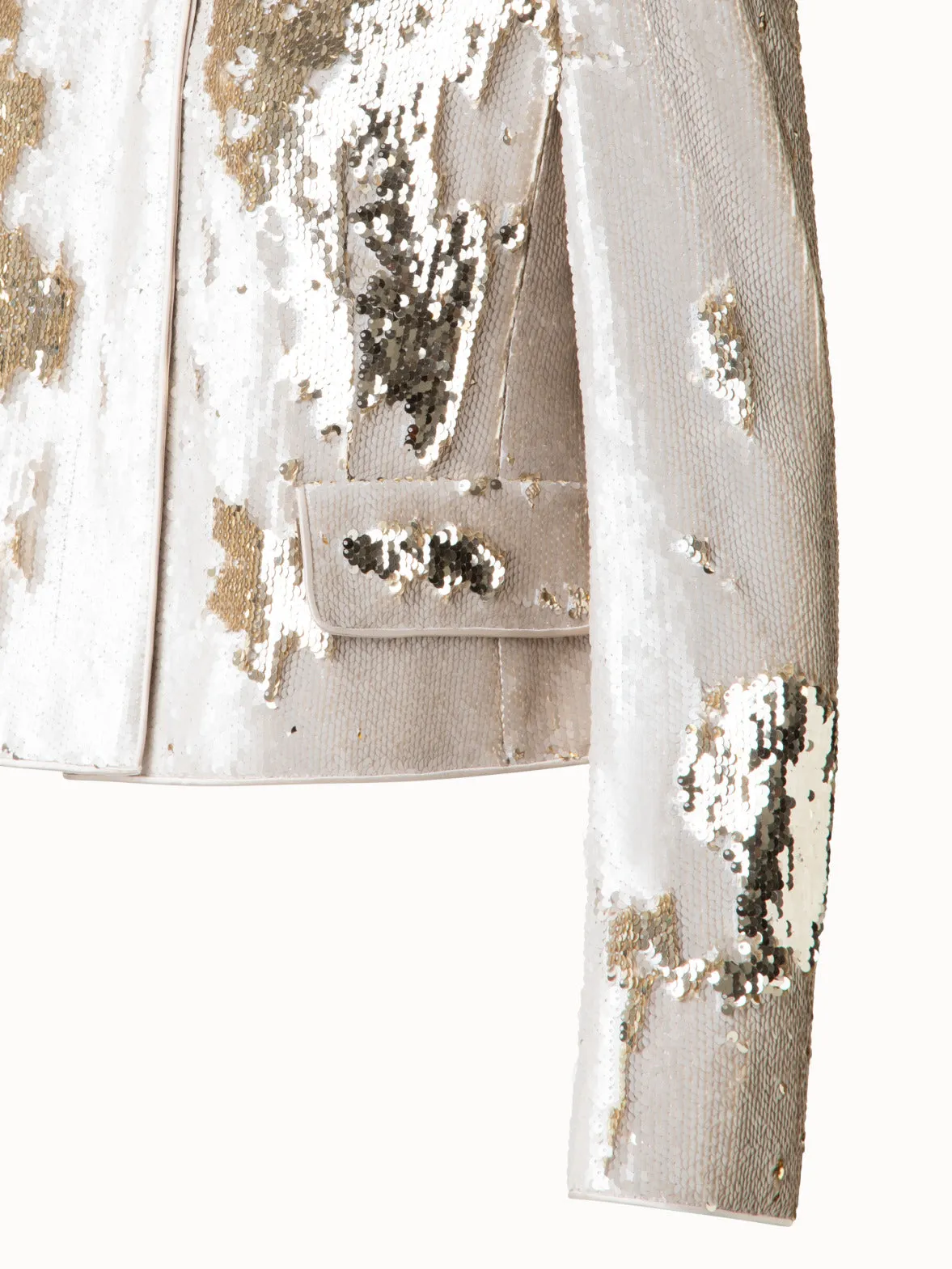 Cropped Jacket with Dual Sequins Akris