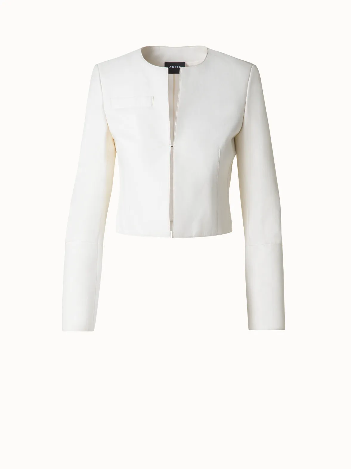 Cropped Leather Jacket Akris