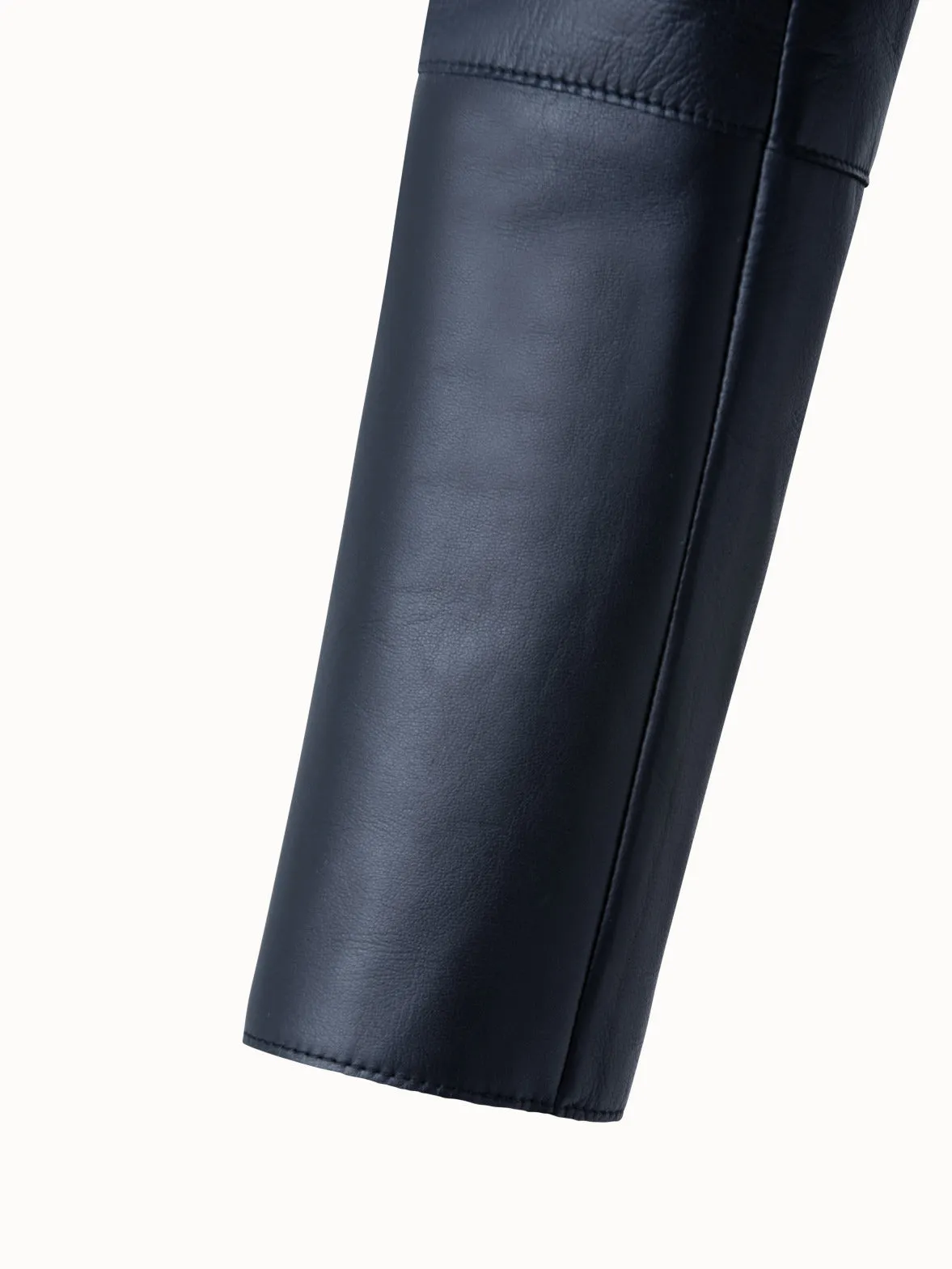 Cropped Leather Jacket Akris
