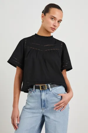 DAISY TOP - BLACK Rails