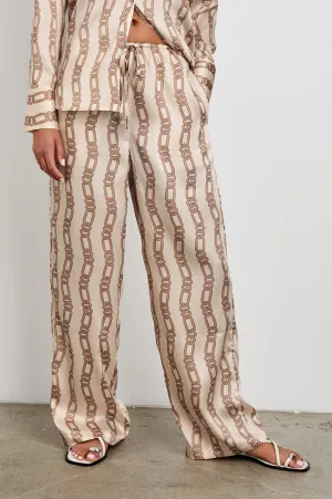 DAMANI PANT - IVORY GOLD LINK Rails