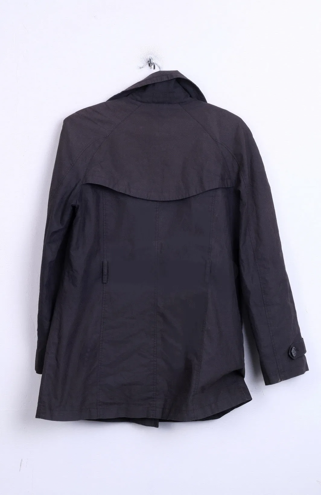 DAMO Womens 12 L Jacket Cotton Dark Grey Double Breasted