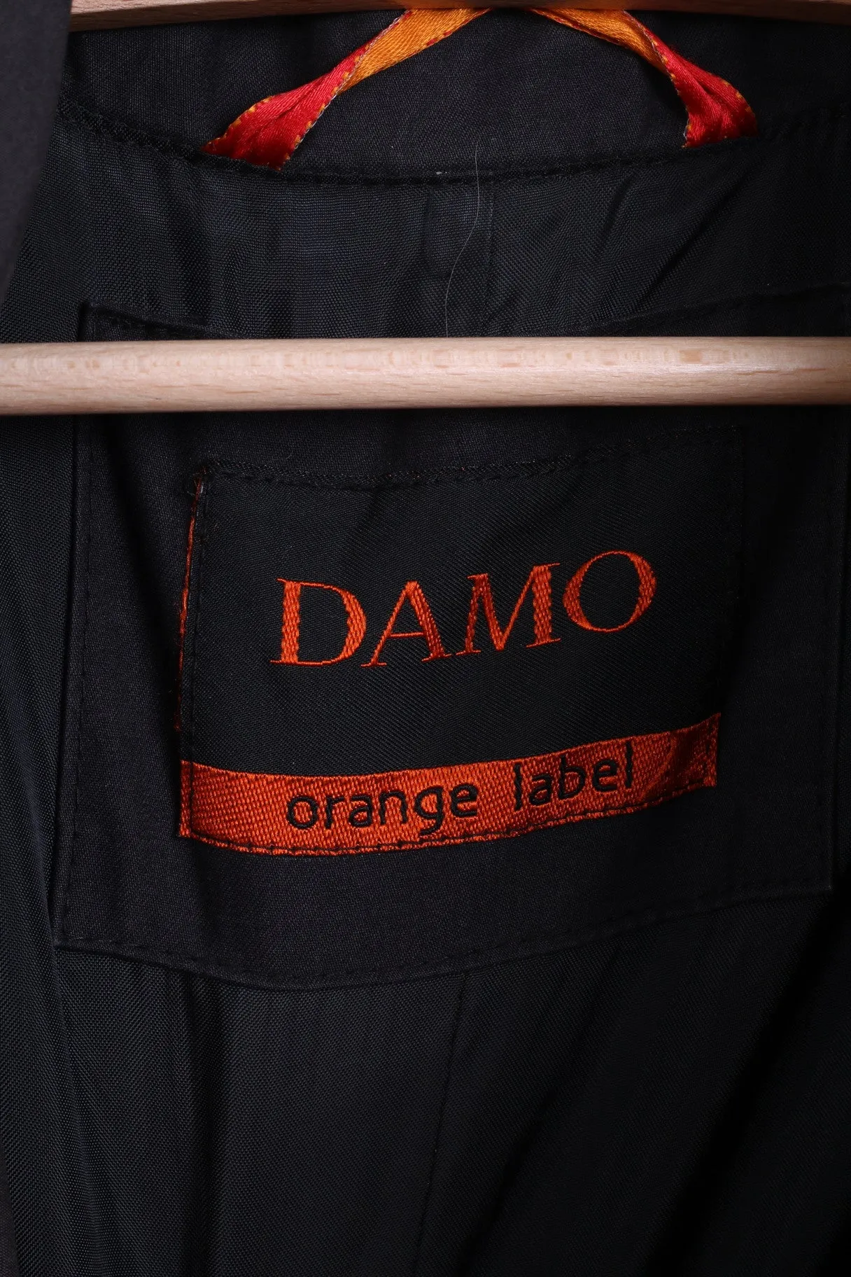 DAMO Womens 12 L Jacket Cotton Dark Grey Double Breasted