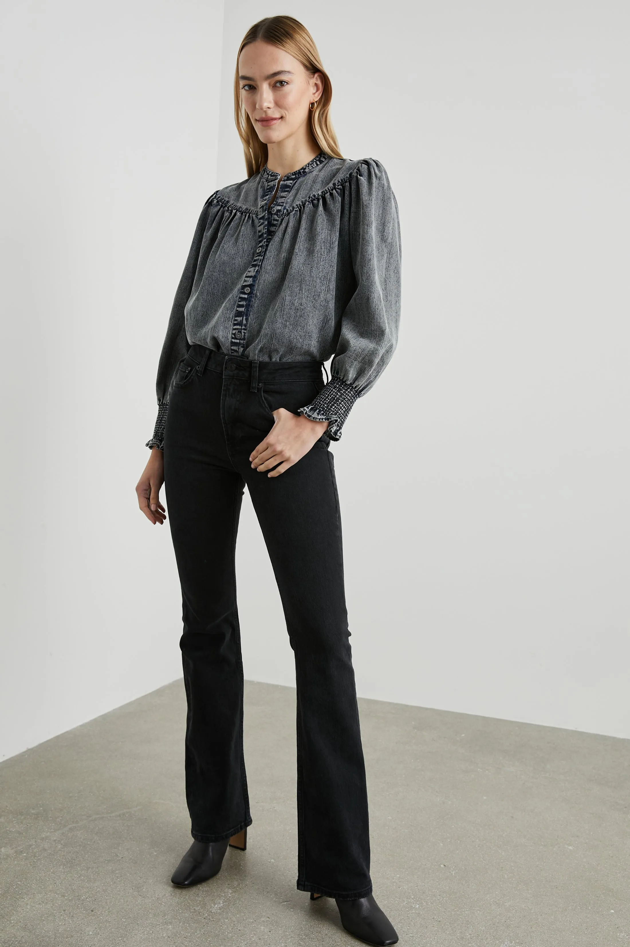DAPHNE SHIRT - INK WASH Rails
