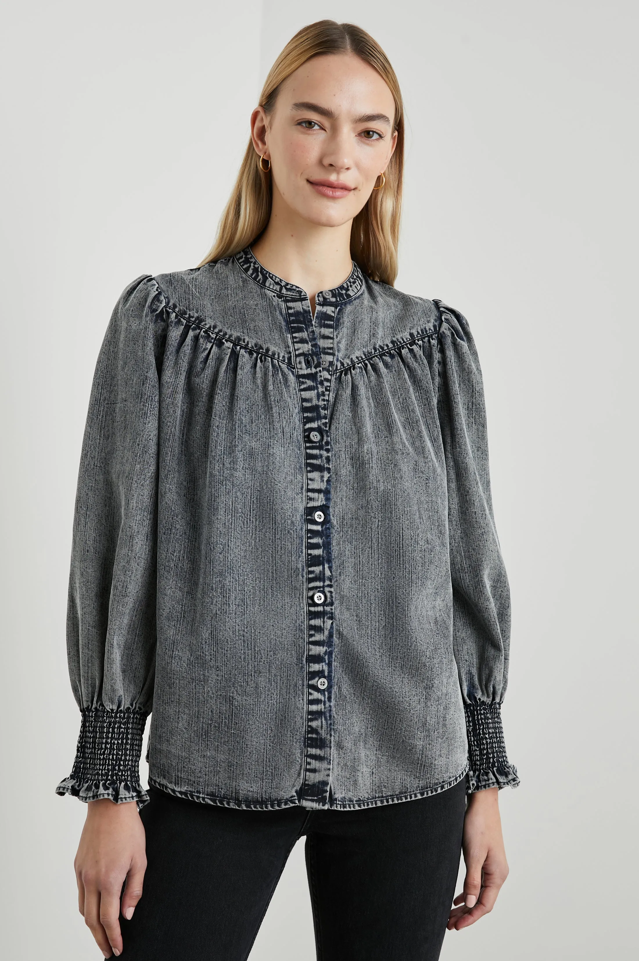 DAPHNE SHIRT - INK WASH Rails