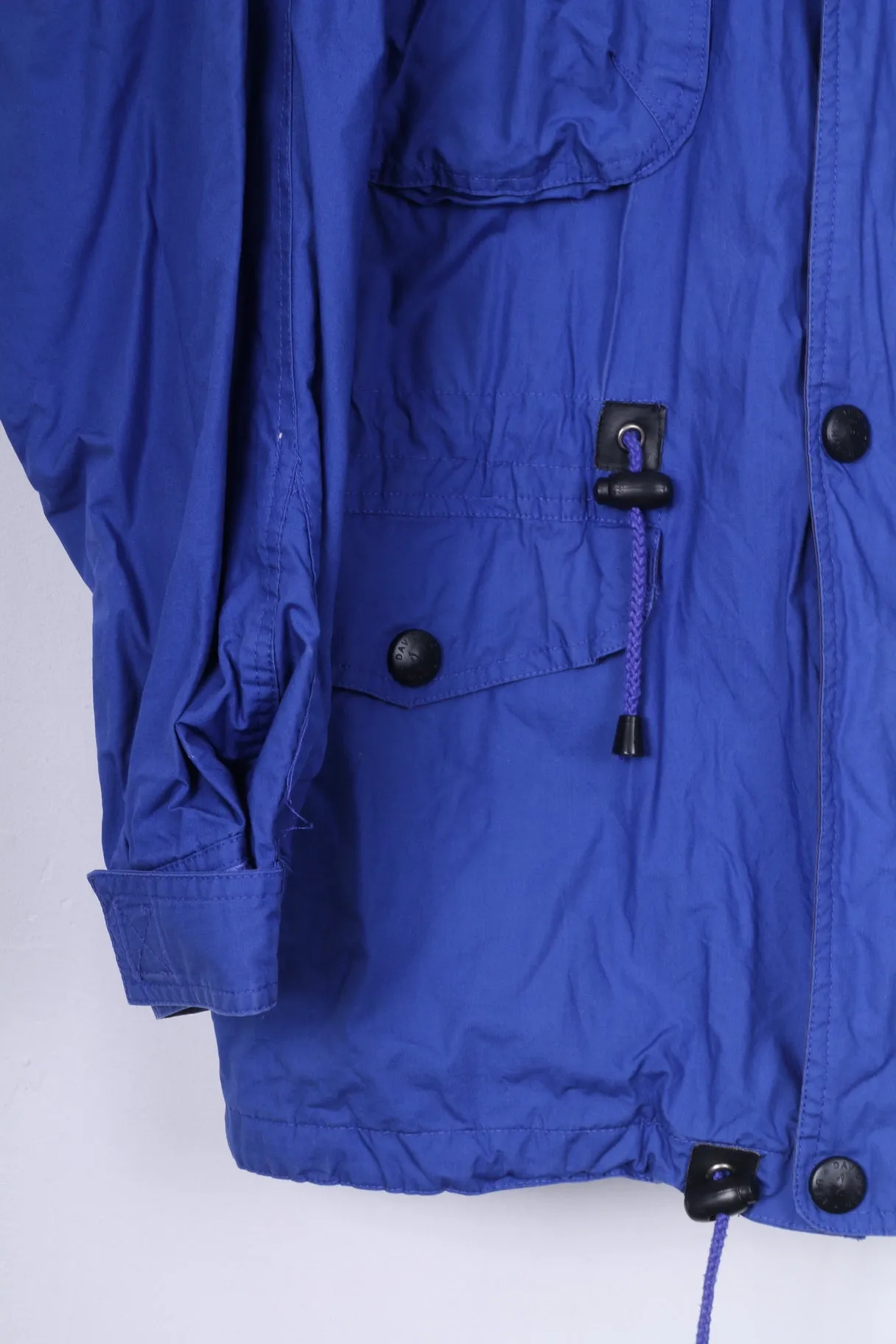 Davidsson's Don Cano Mens S Jacket Indygo Para Cotton Full Zipper Hooded
