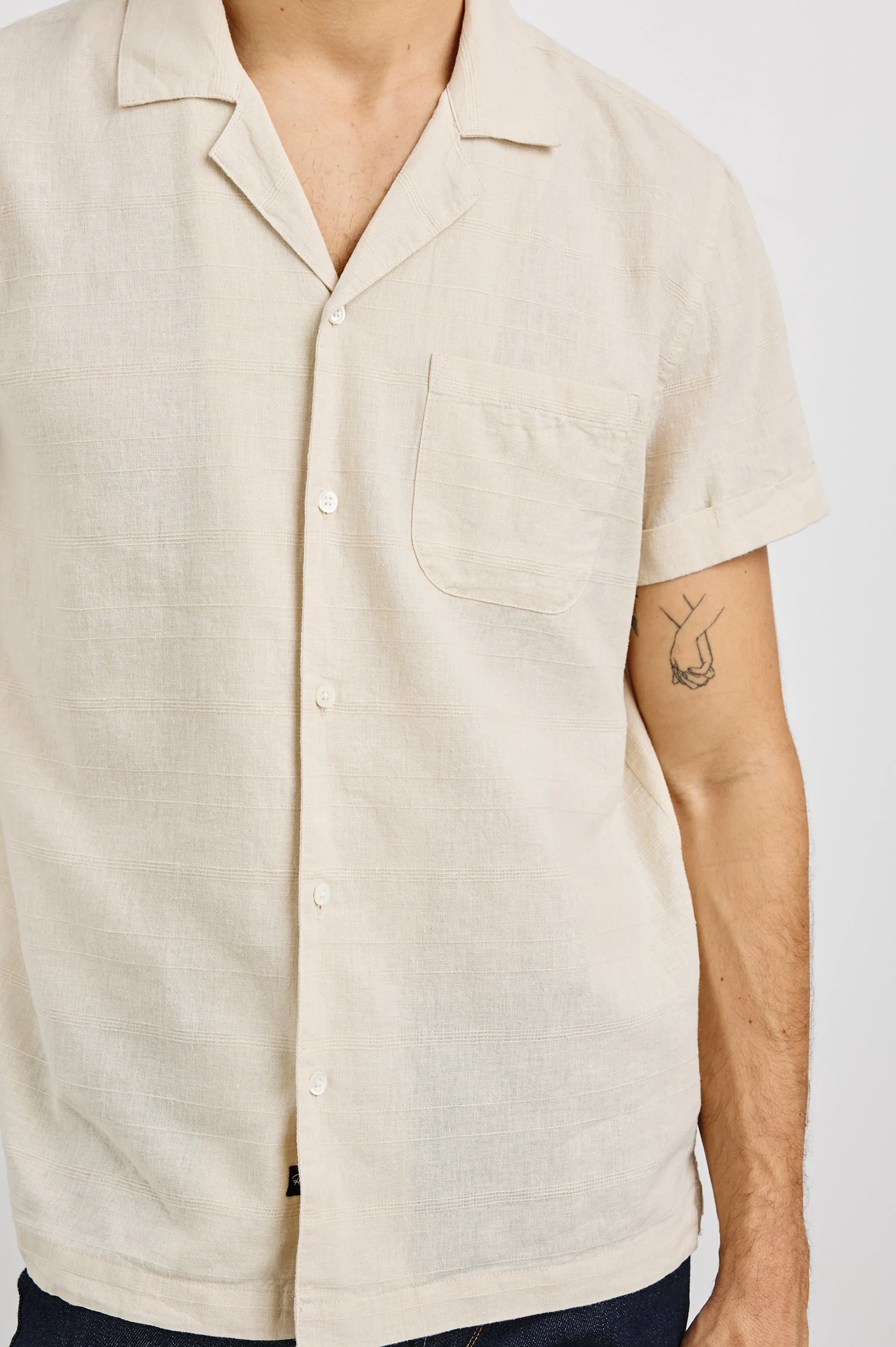 DAVIS SHIRT - NOUGAT Rails