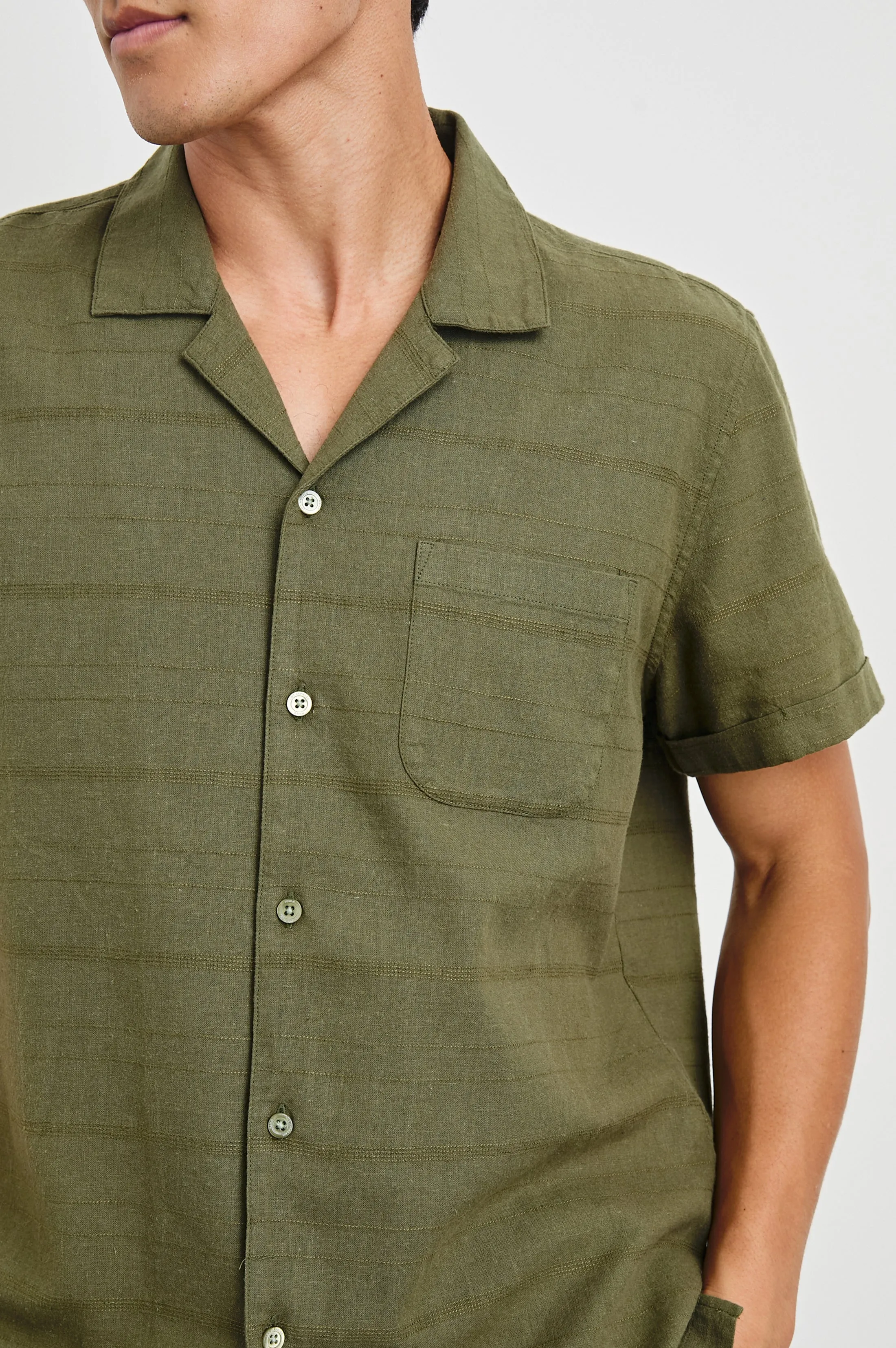 DAVIS SHIRT - TRUE OLIVE Rails