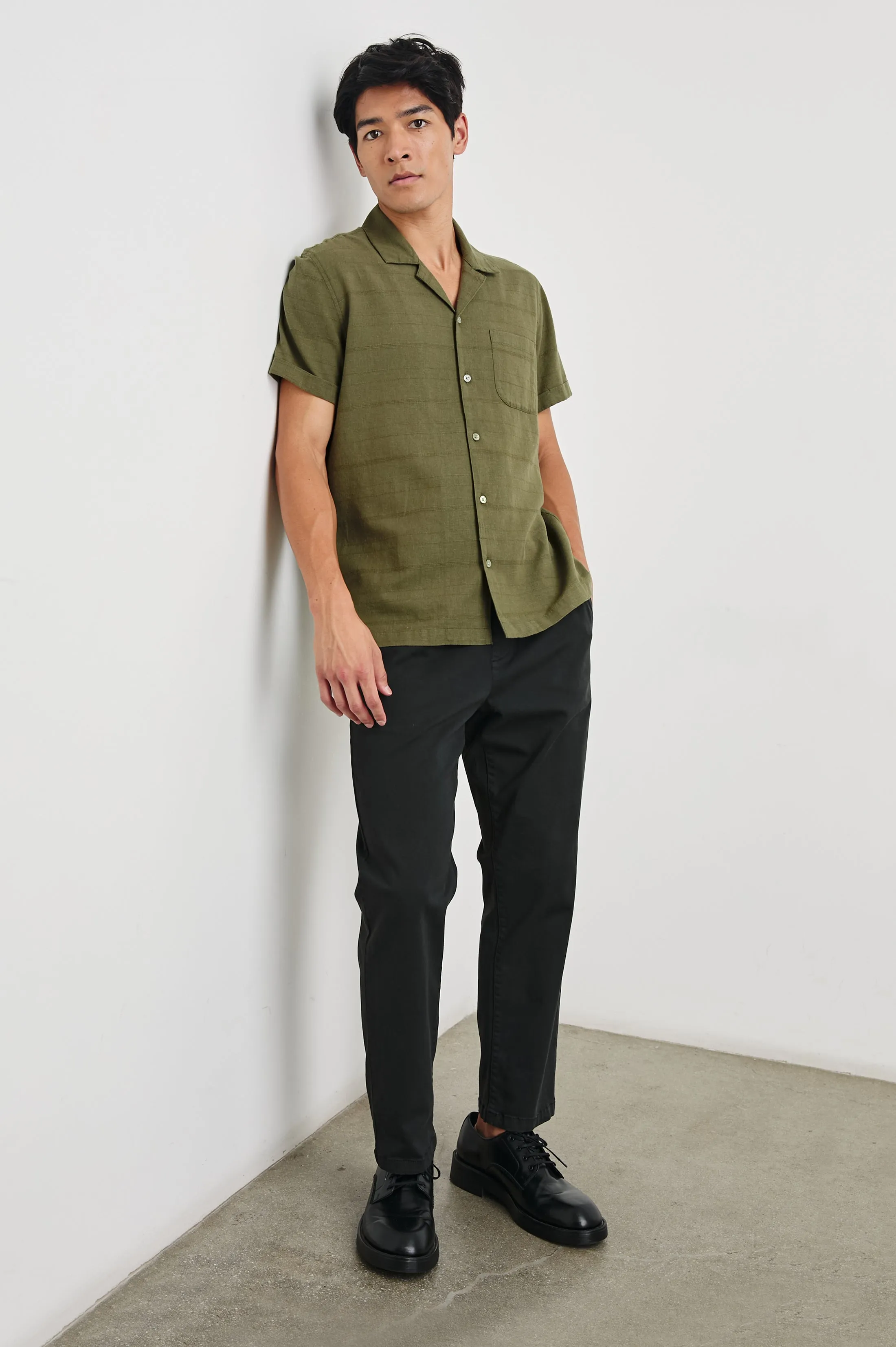 DAVIS SHIRT - TRUE OLIVE Rails