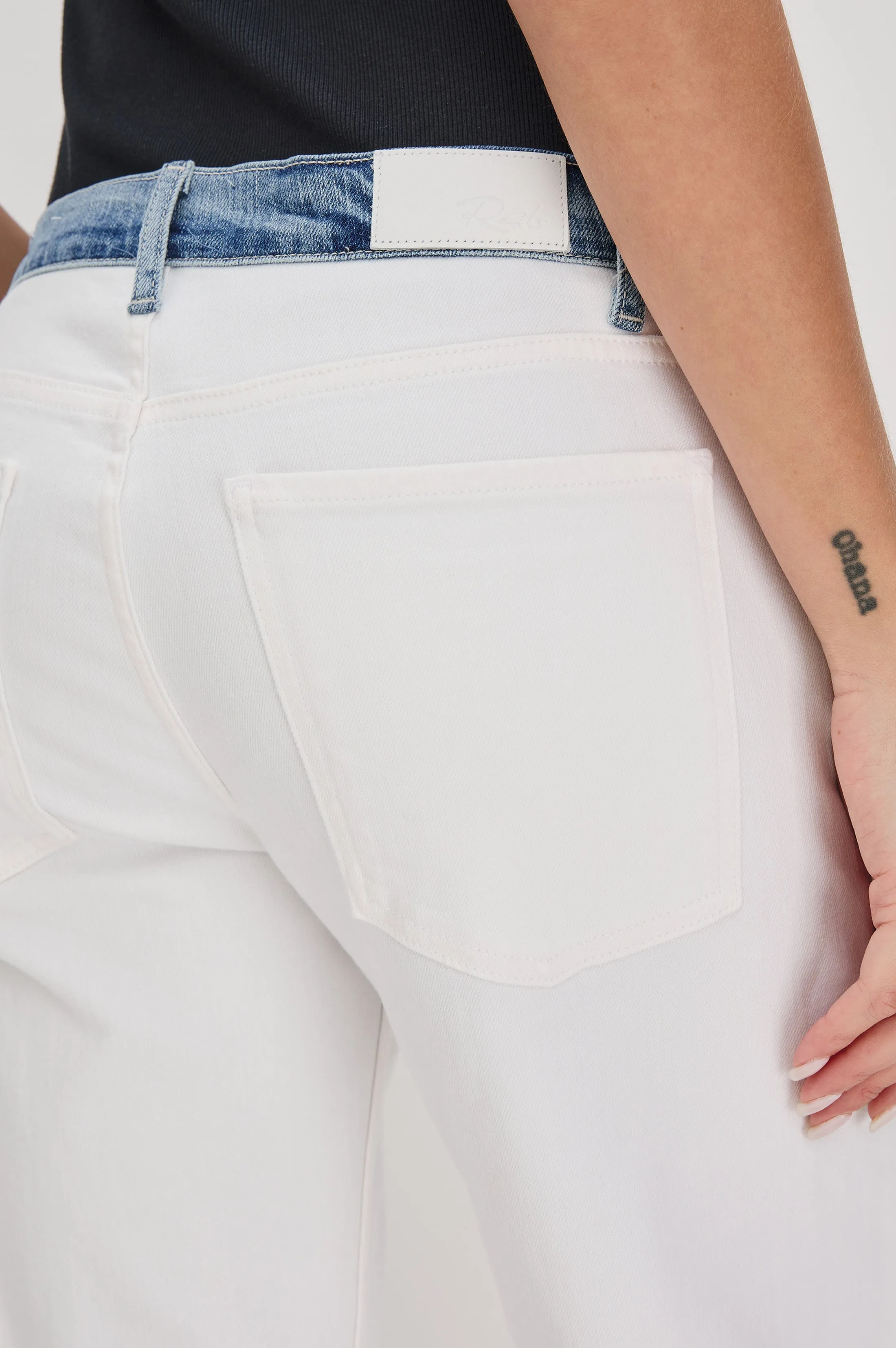 DEL MAR BOYFRIEND - SKIPPER WHITE Rails