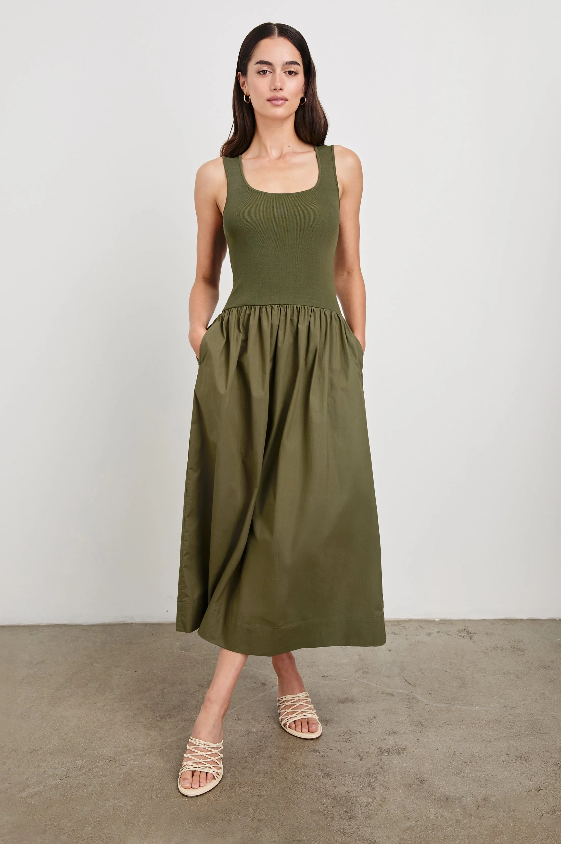 DIA DRESS - OLIVE Rails