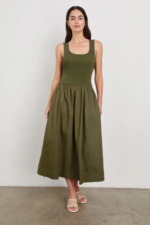 DIA DRESS - OLIVE Rails