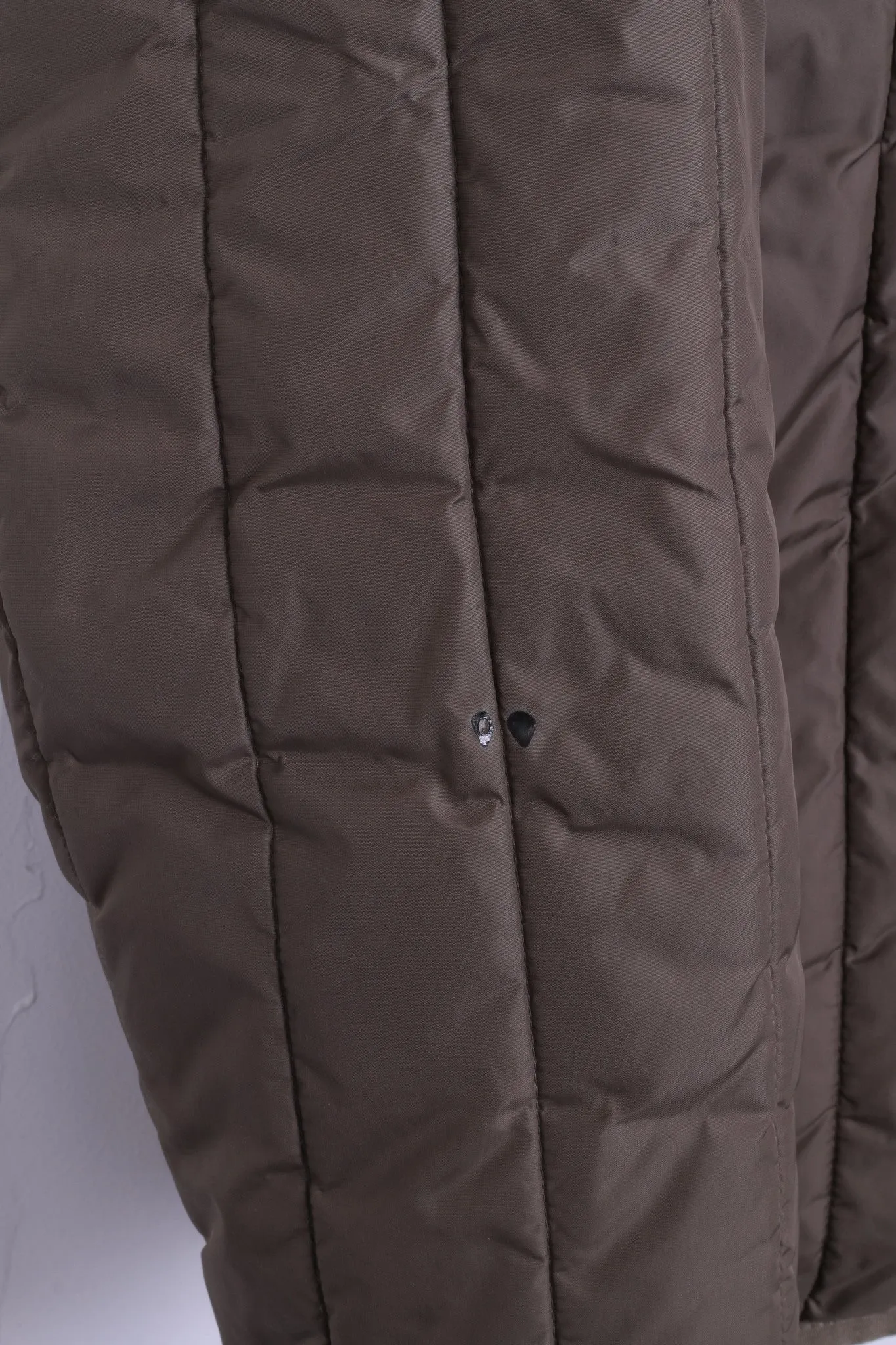 Diesel Womens M Nylon Jacket Khaki Quilted Top