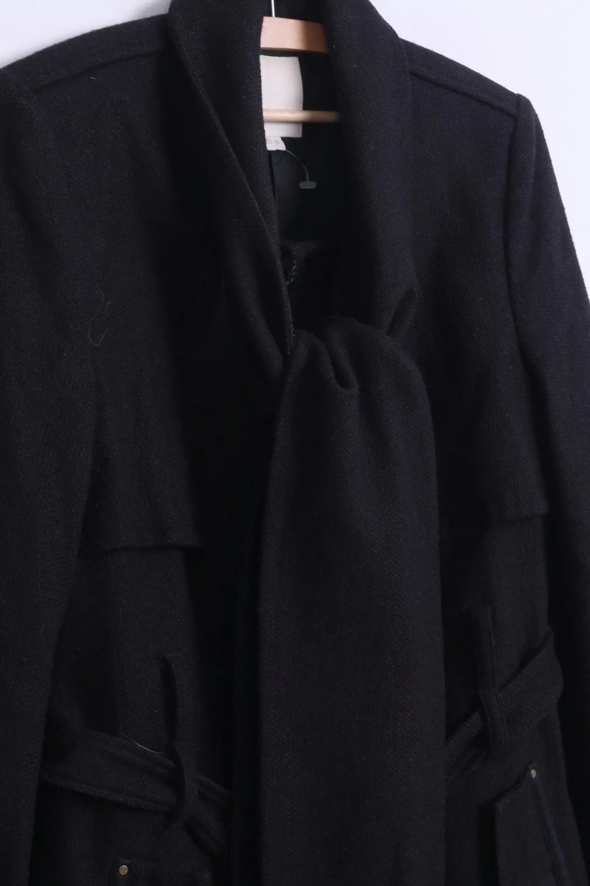 Diesel Womens S Jacket Single Breasted Black Wool
