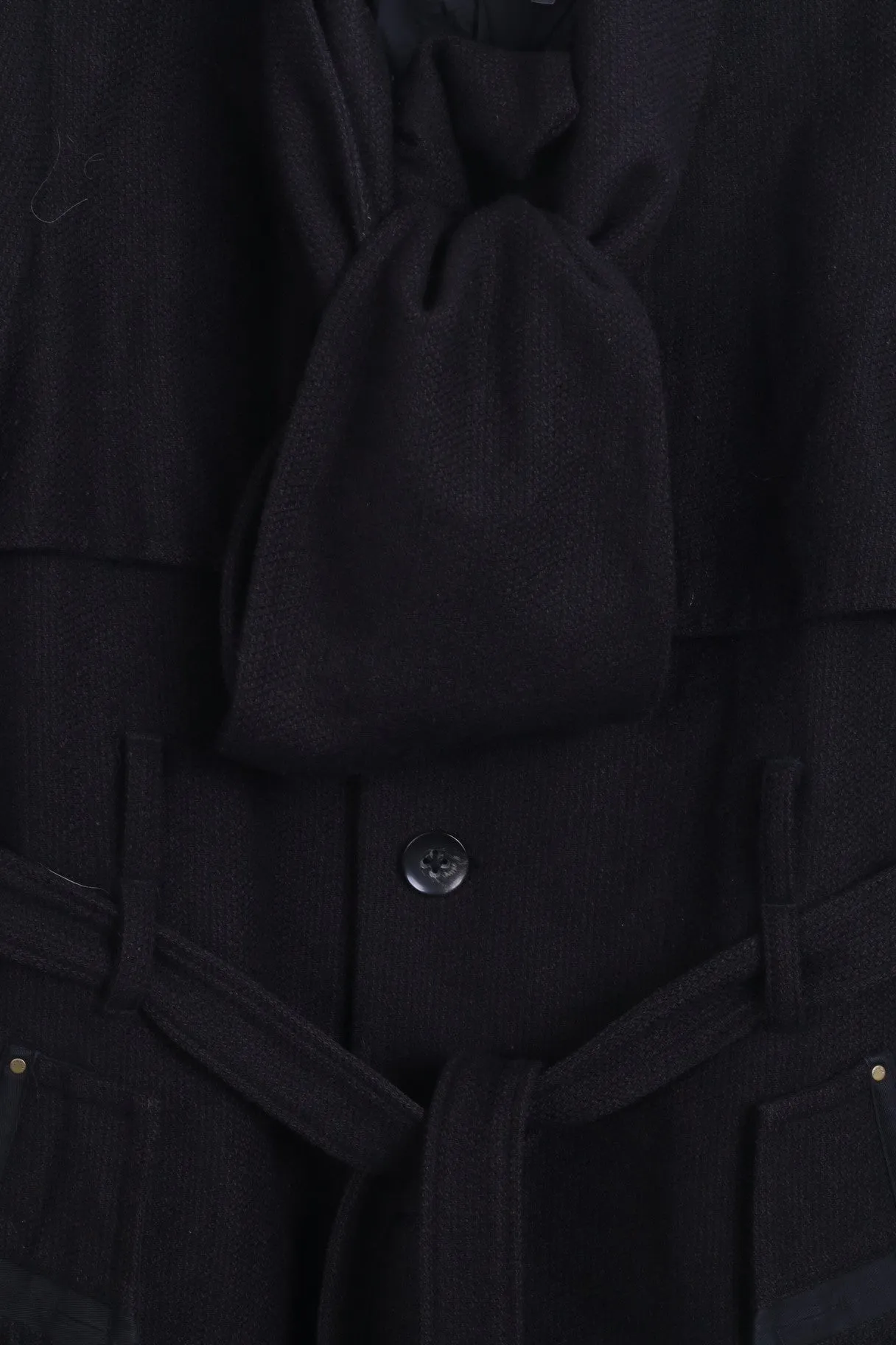 Diesel Womens S Jacket Single Breasted Black Wool