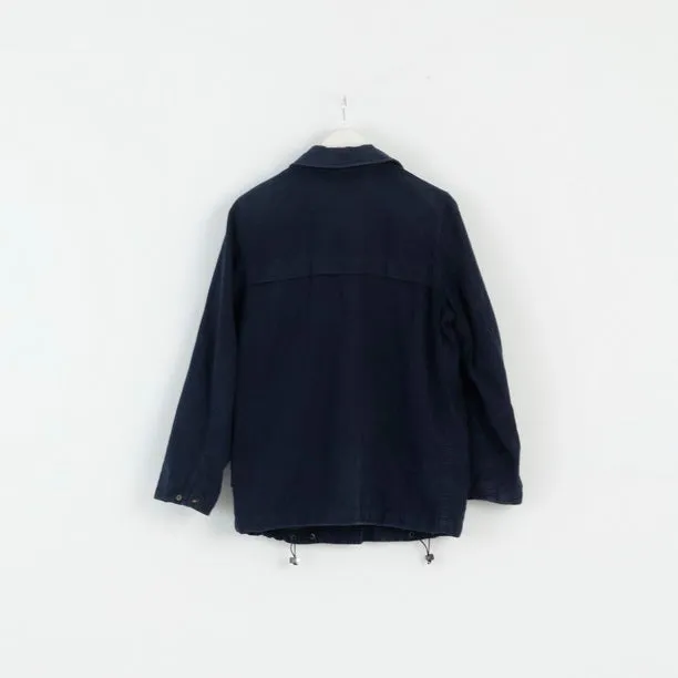 Dolce & Gabbana Womens 40 M Jacket Navy Cotton Zip Up Classic Top