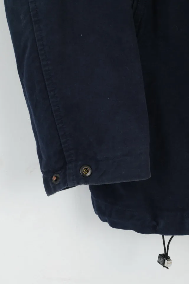 Dolce & Gabbana Womens 40 M Jacket Navy Cotton Zip Up Classic Top