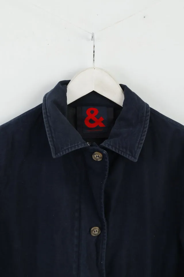 Dolce & Gabbana Womens 40 M Jacket Navy Cotton Zip Up Classic Top