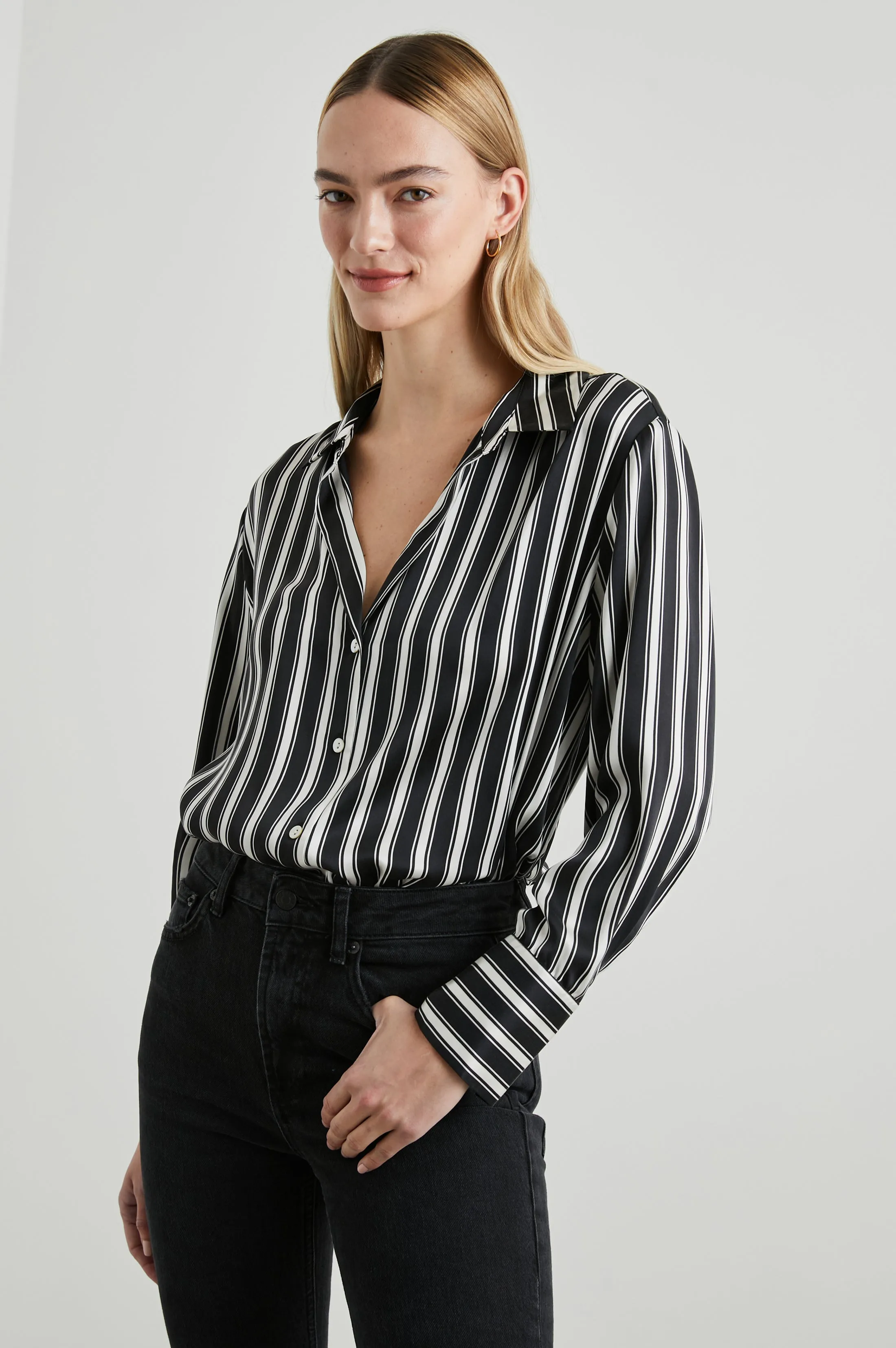 DORIAN SHIRT - MELROSE STRIPE Rails