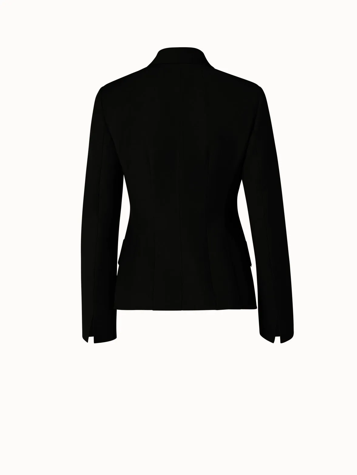 Double-Breasted Cotton Silk Double-Face Jacket Akris