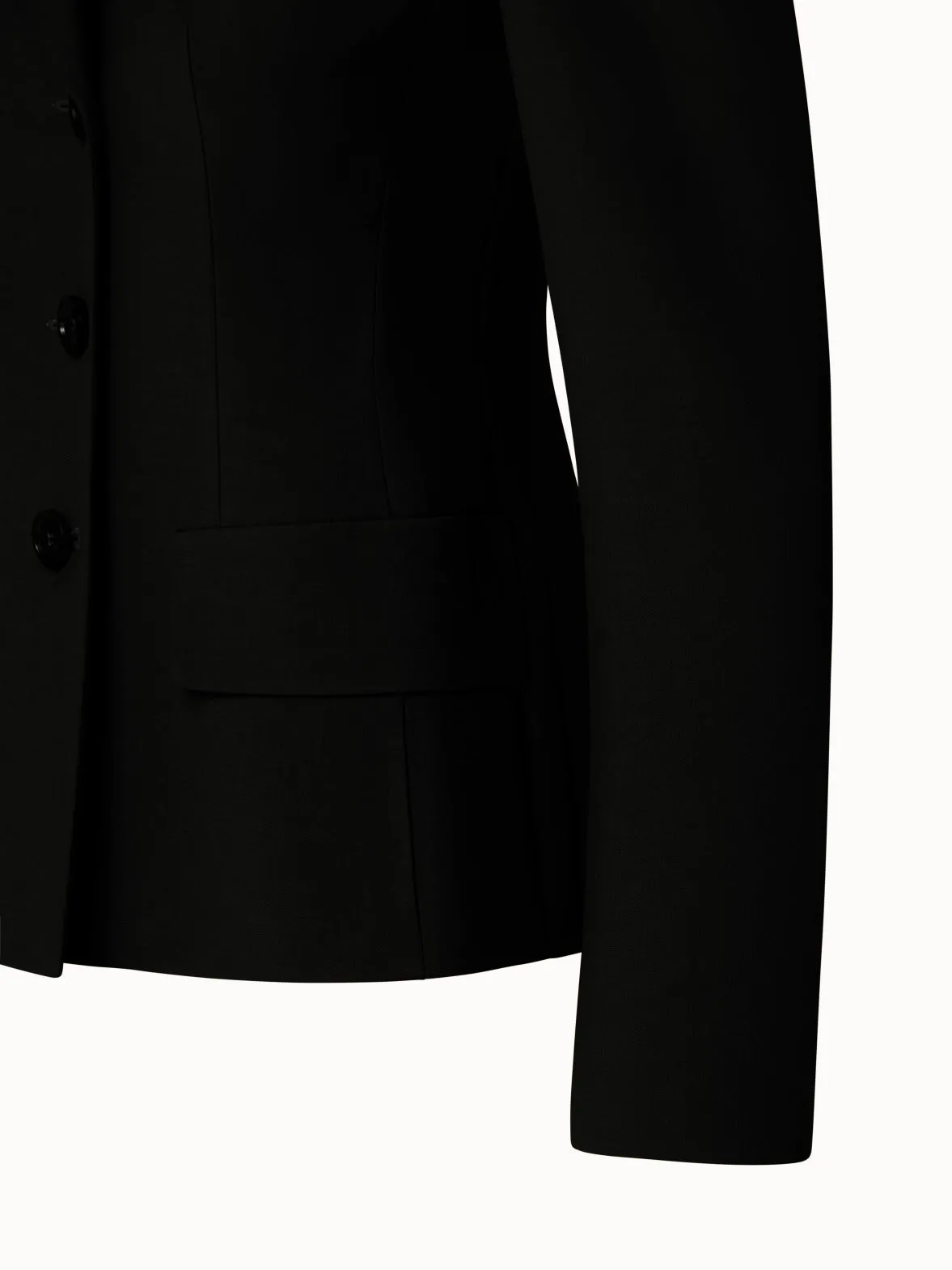 Double-Breasted Cotton Silk Double-Face Jacket Akris
