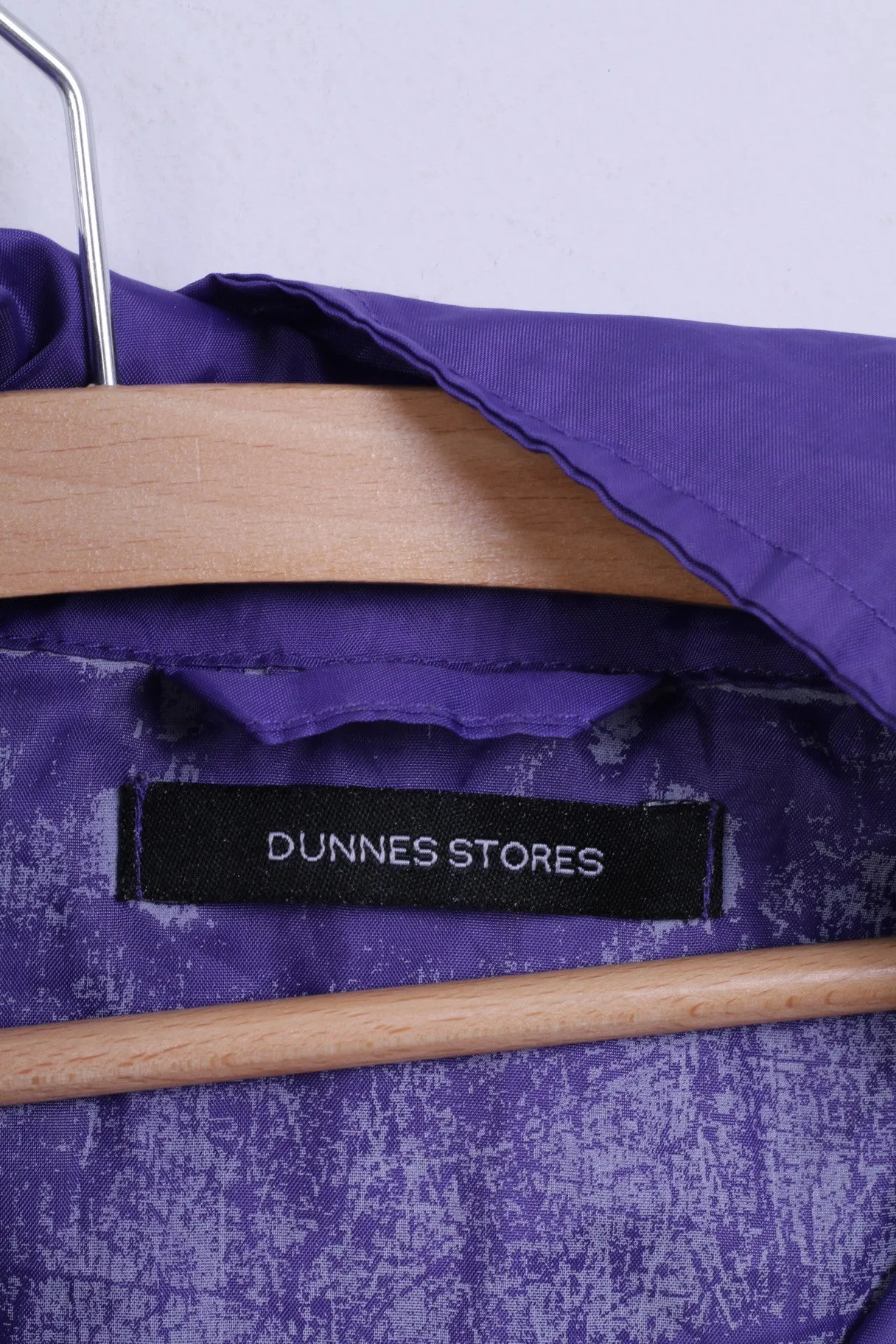 Dunnes Stores Womens S Jacket Purple Windbreaker Hood Light Top