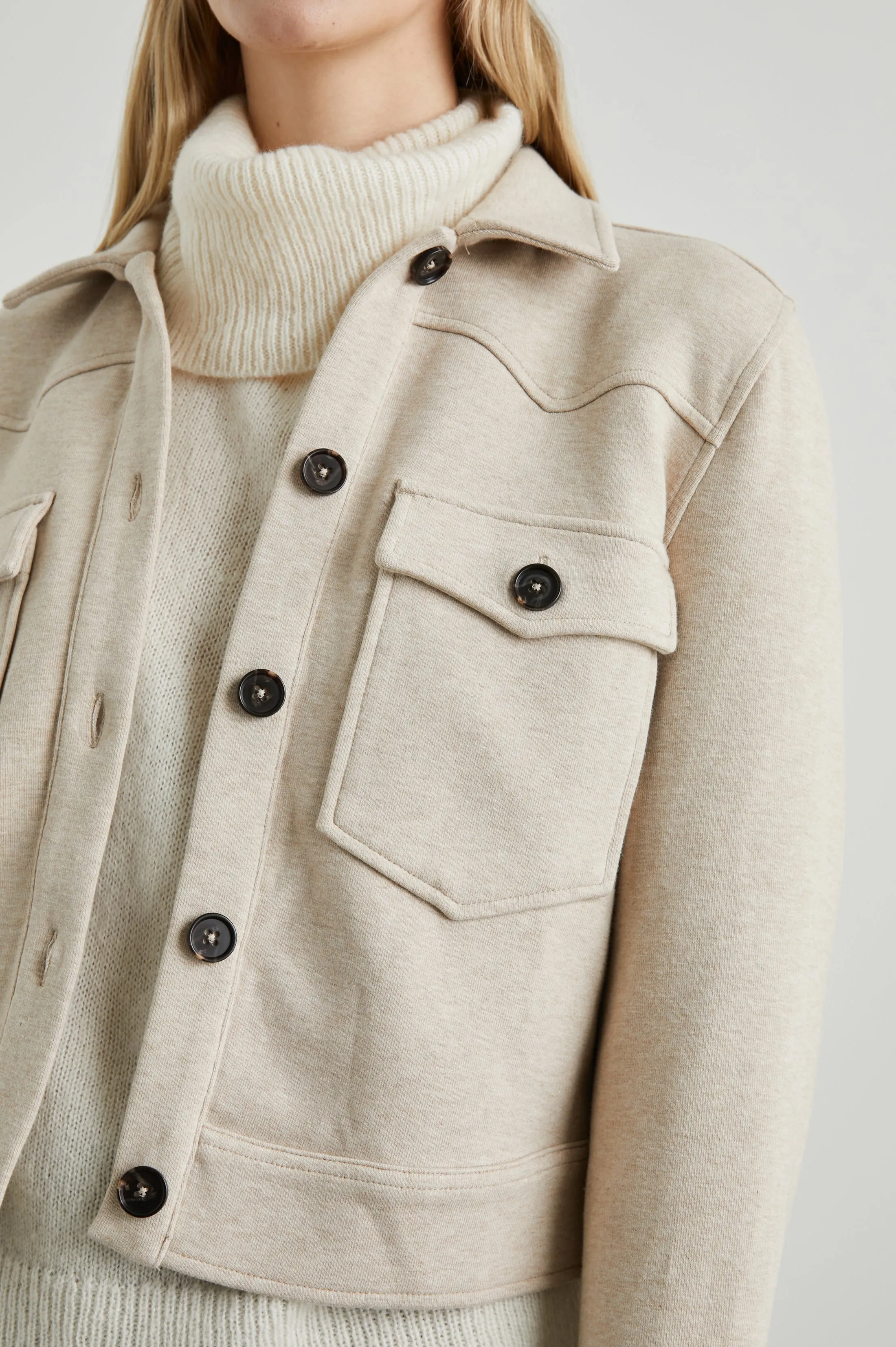EASTON JACKET - HEATHER OATMEAL Rails
