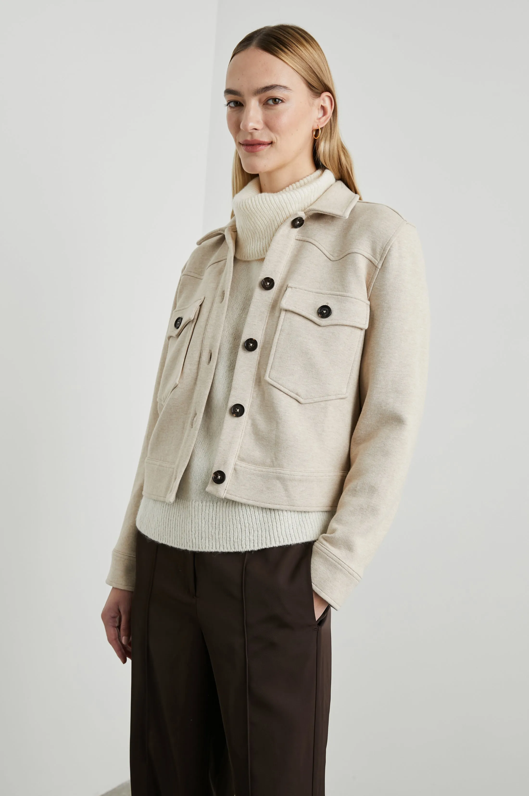 EASTON JACKET - HEATHER OATMEAL Rails