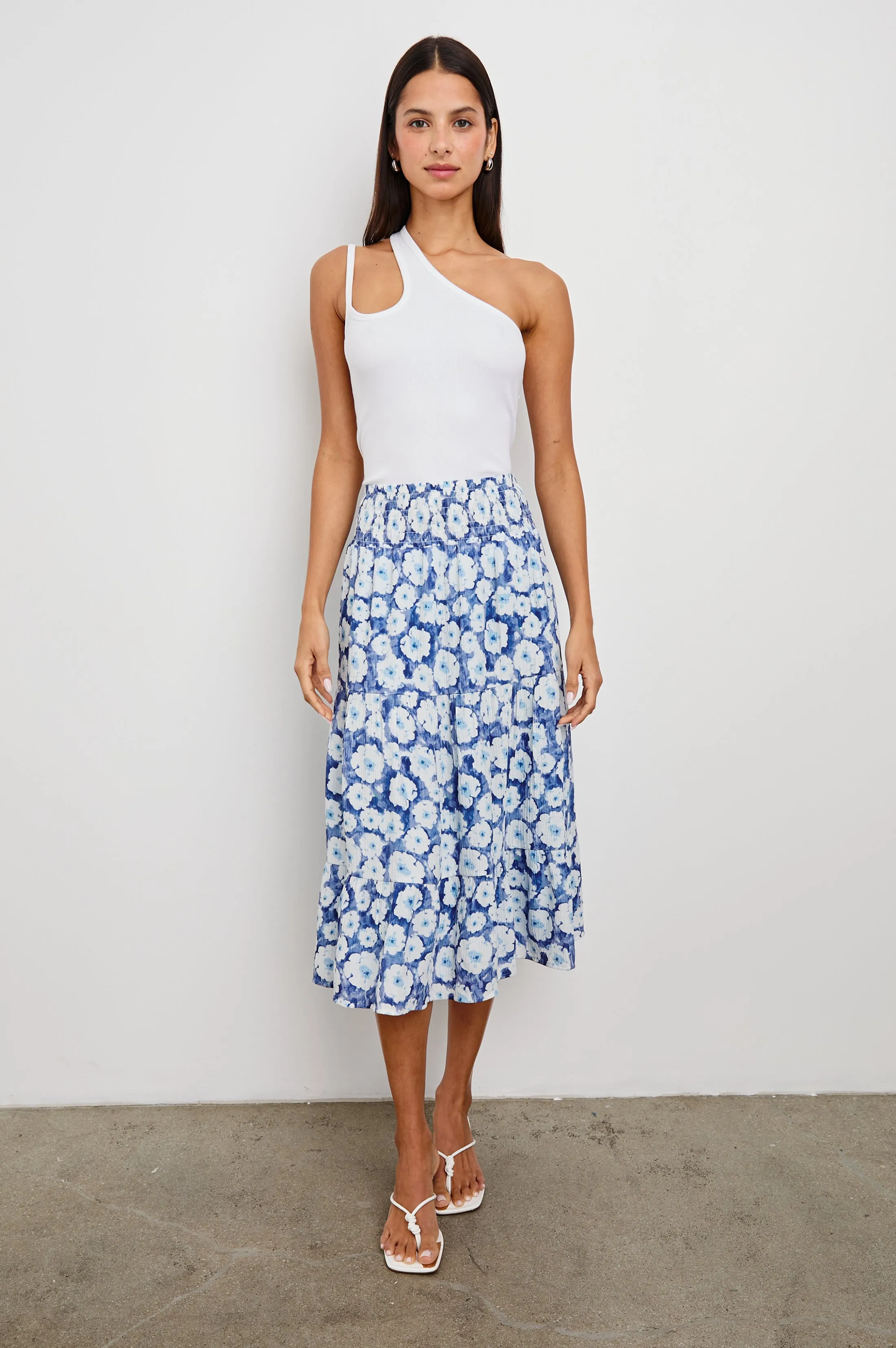 EDINA SKIRT - BLUE FLORAL Rails