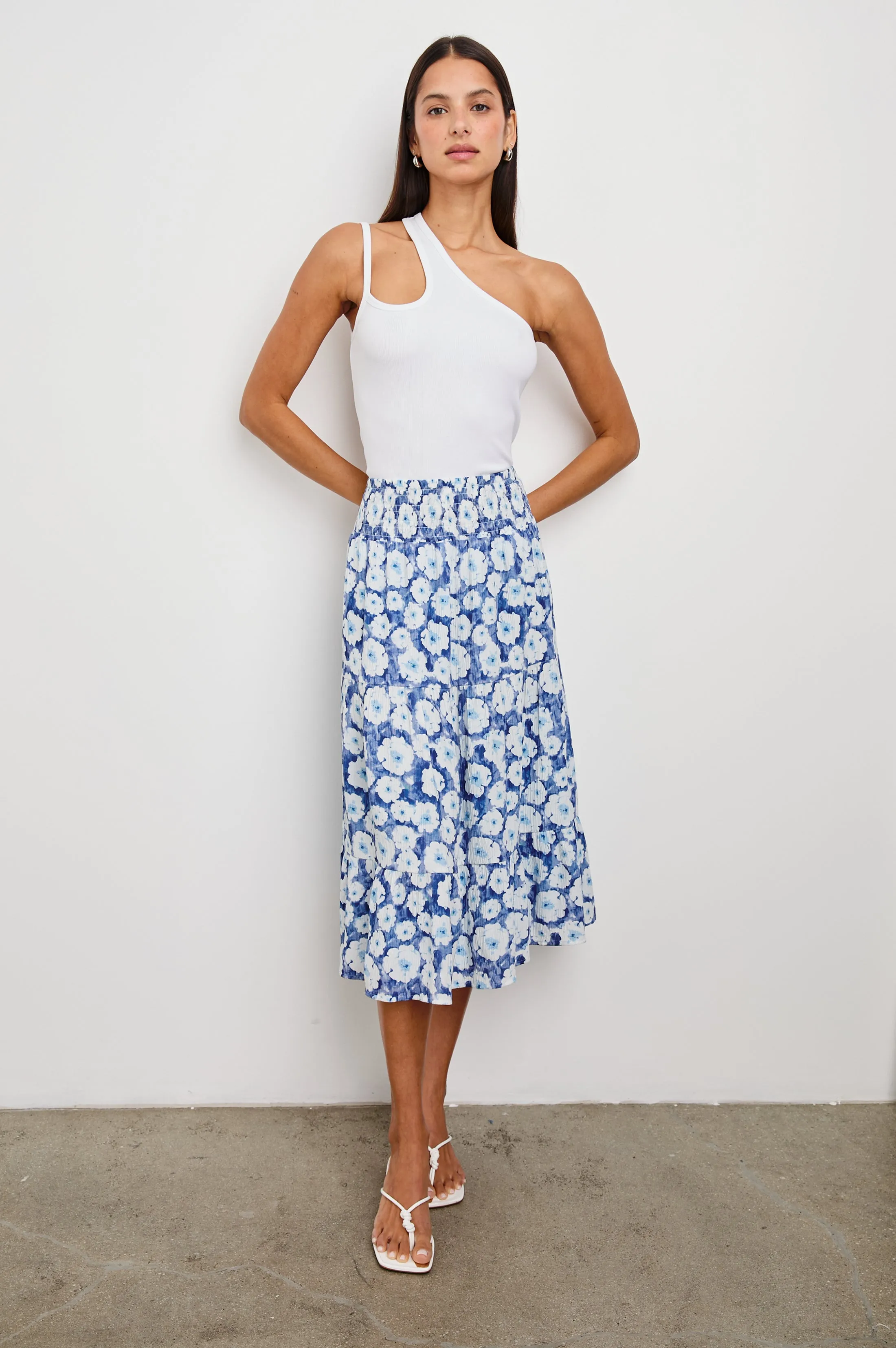 EDINA SKIRT - BLUE FLORAL Rails