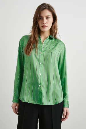 ELIAS SHIRT - BASIL STRIPE Rails