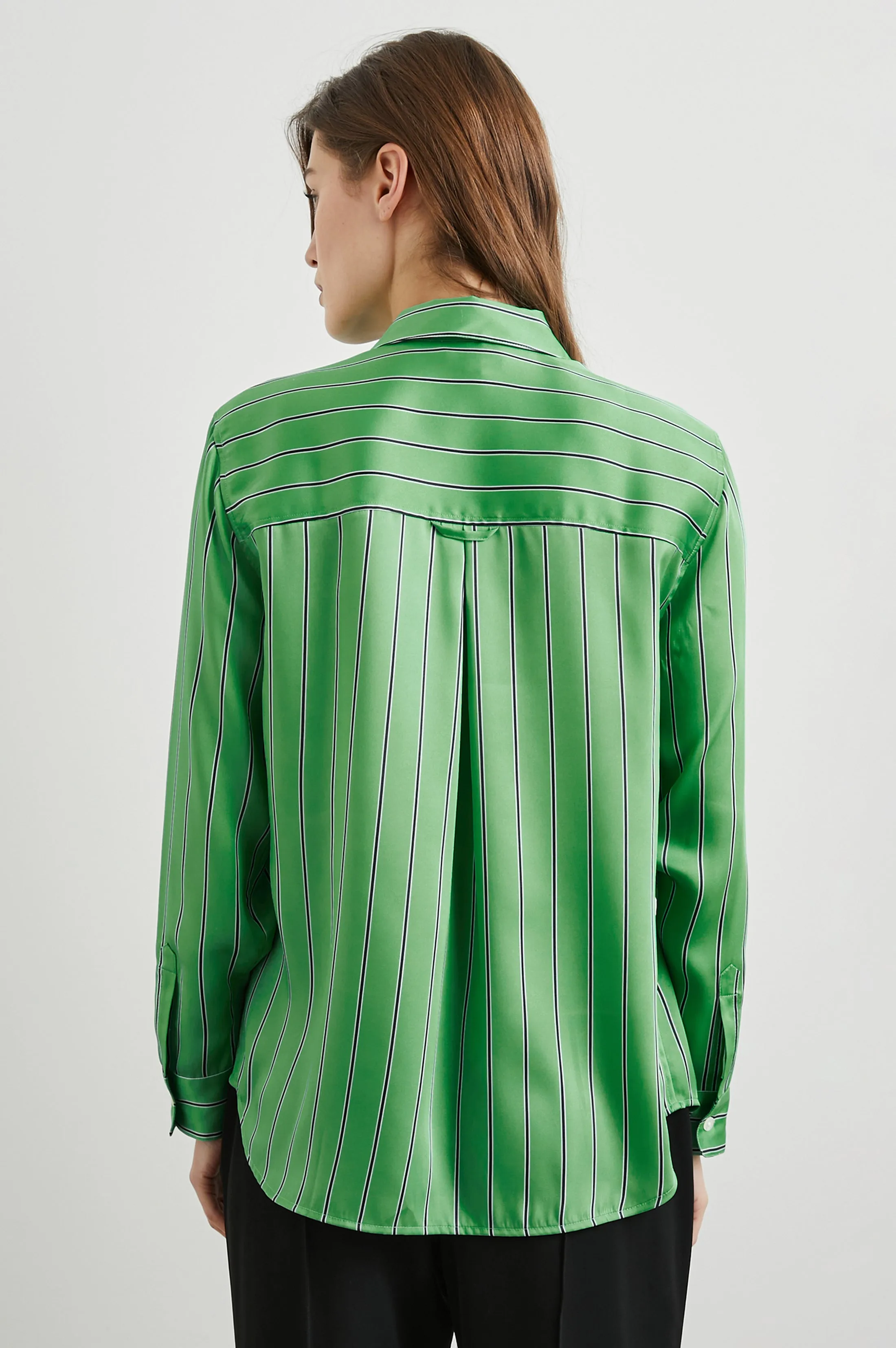 ELIAS SHIRT - BASIL STRIPE Rails