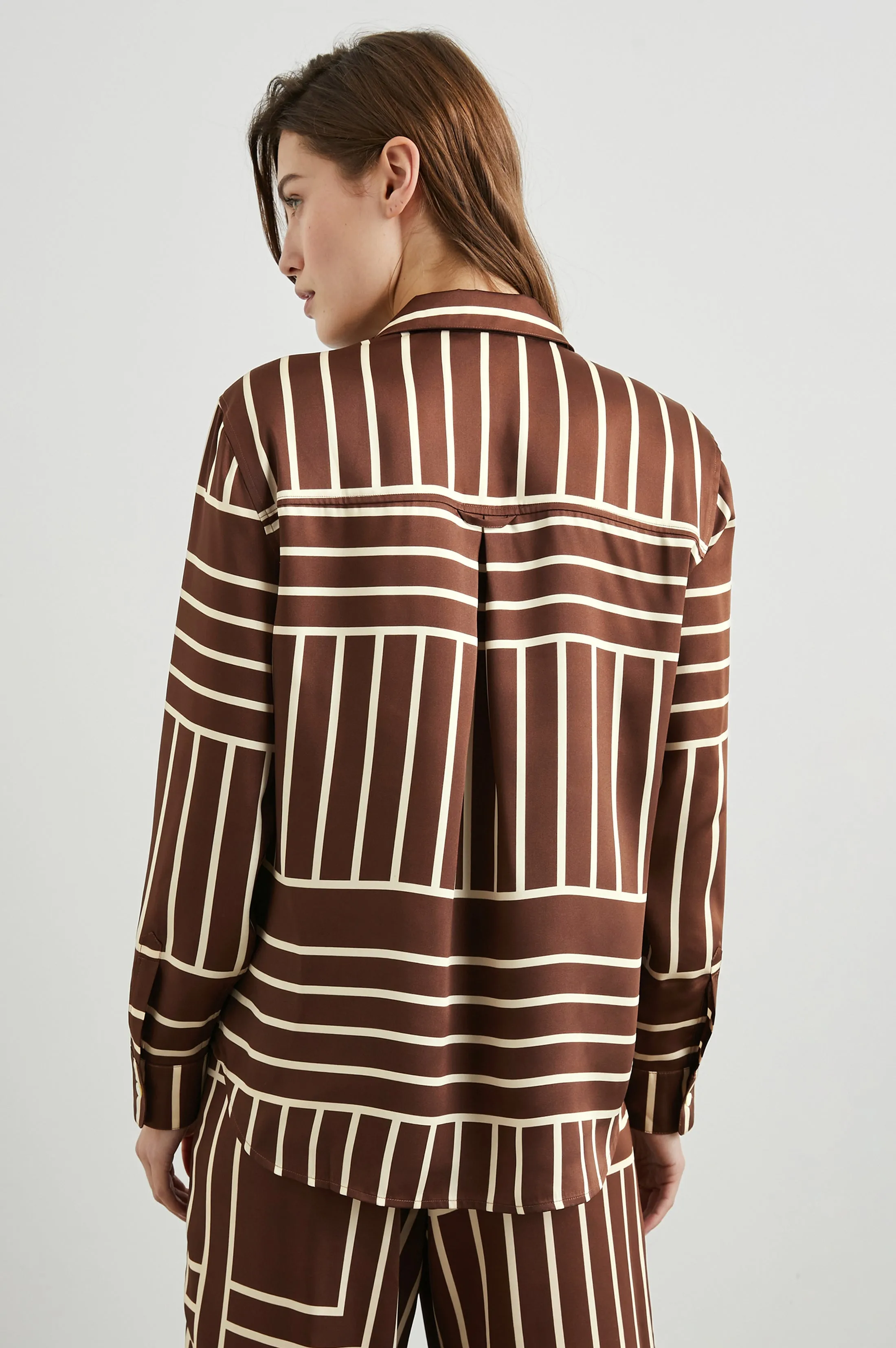 ELIAS SHIRT - BROWN LINE ART Rails