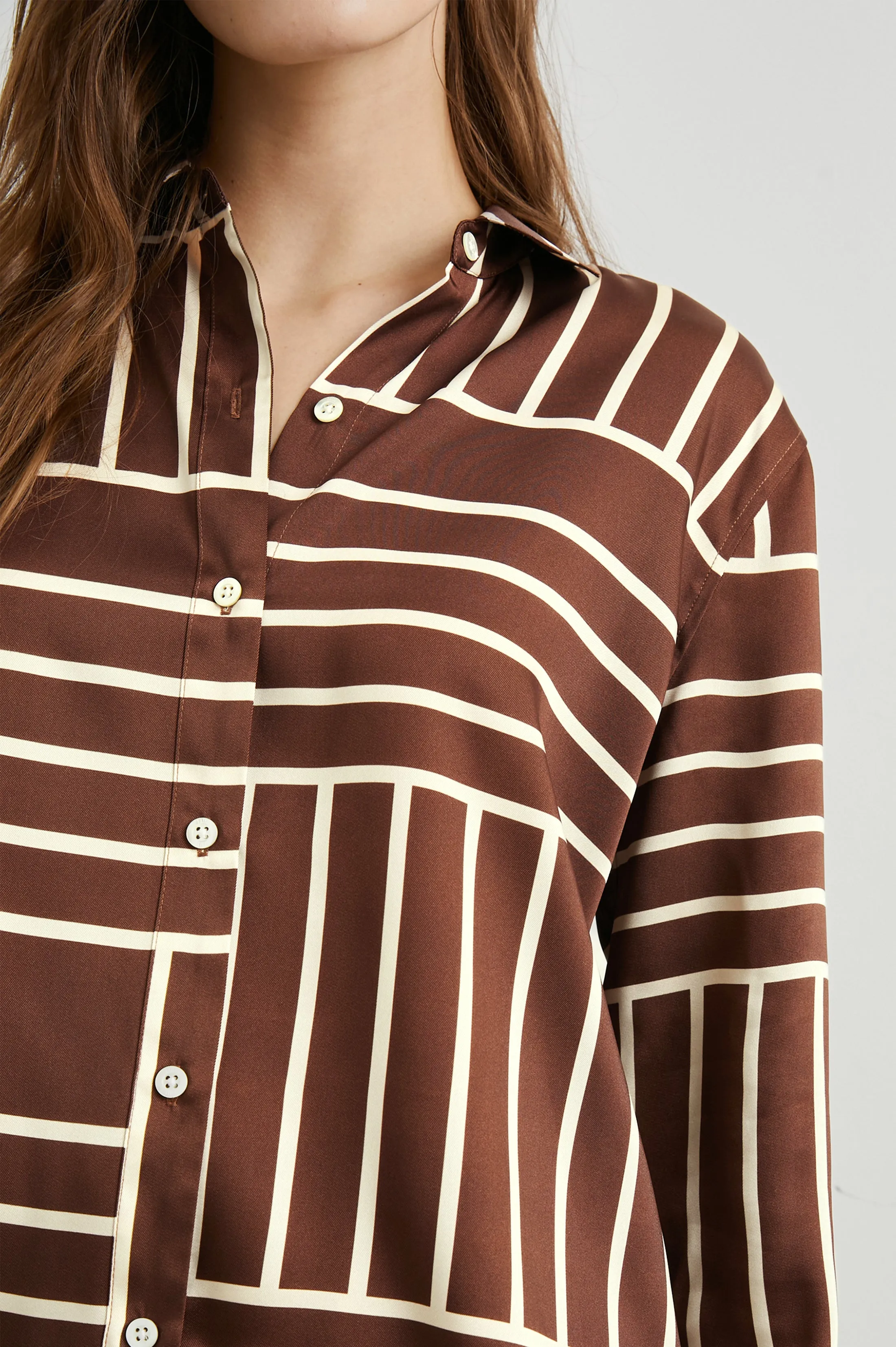 ELIAS SHIRT - BROWN LINE ART Rails