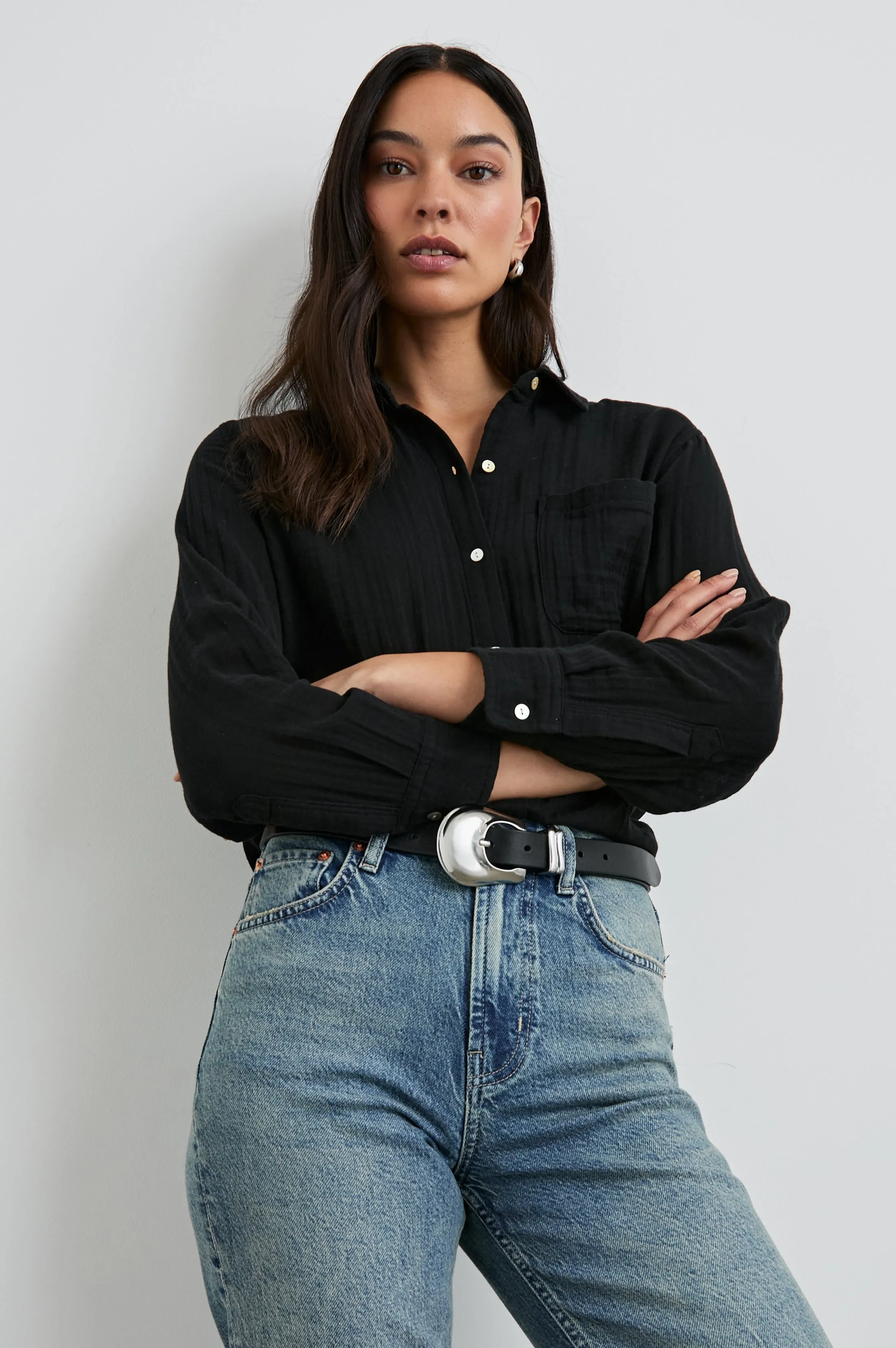 ELLIS SHIRT - BLACK Rails