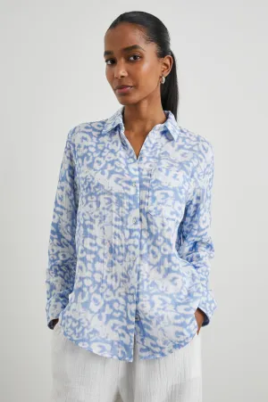 ELLIS SHIRT - BLUE DIFFUSED CHEETAH Rails