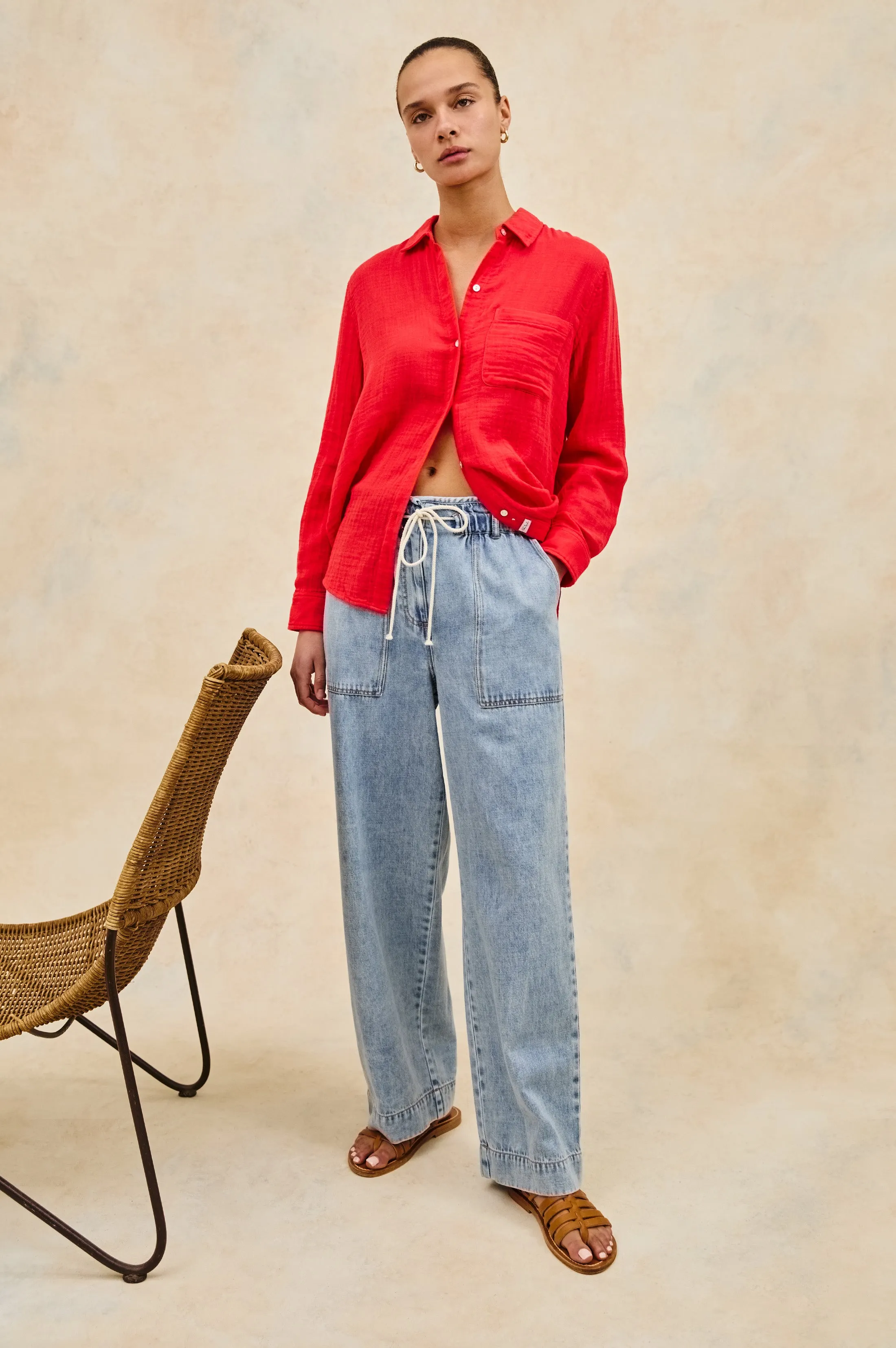 ELLIS SHIRT - CHERRY Rails