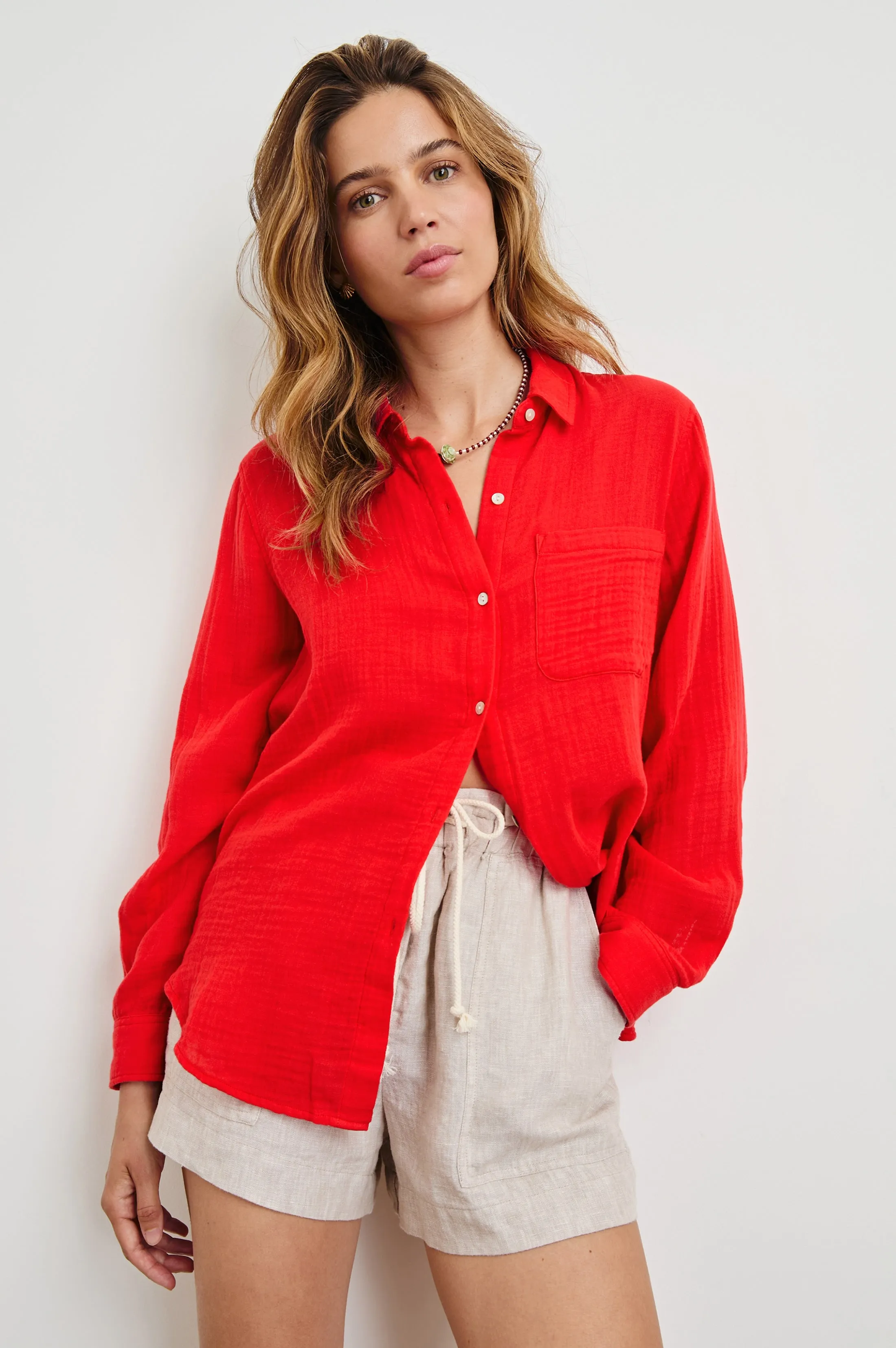 ELLIS SHIRT - CHERRY Rails