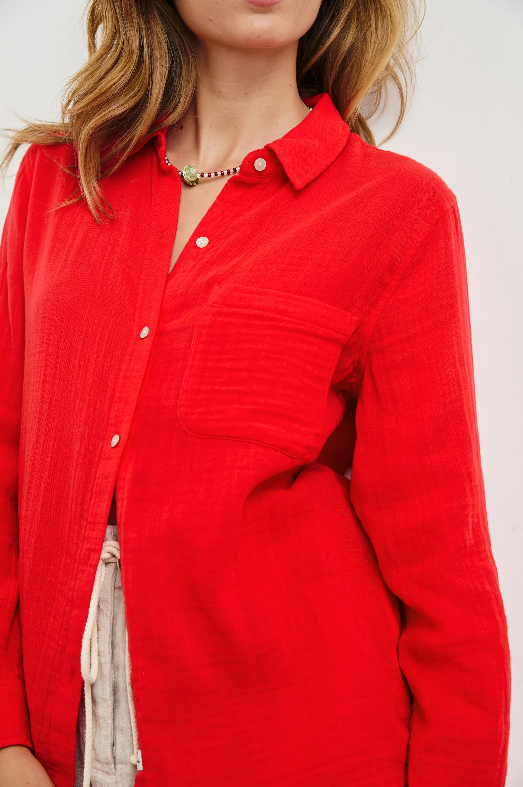 ELLIS SHIRT - CHERRY Rails