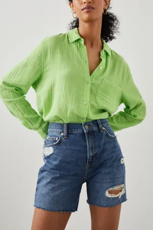 ELLIS SHIRT - JADE LIME Rails